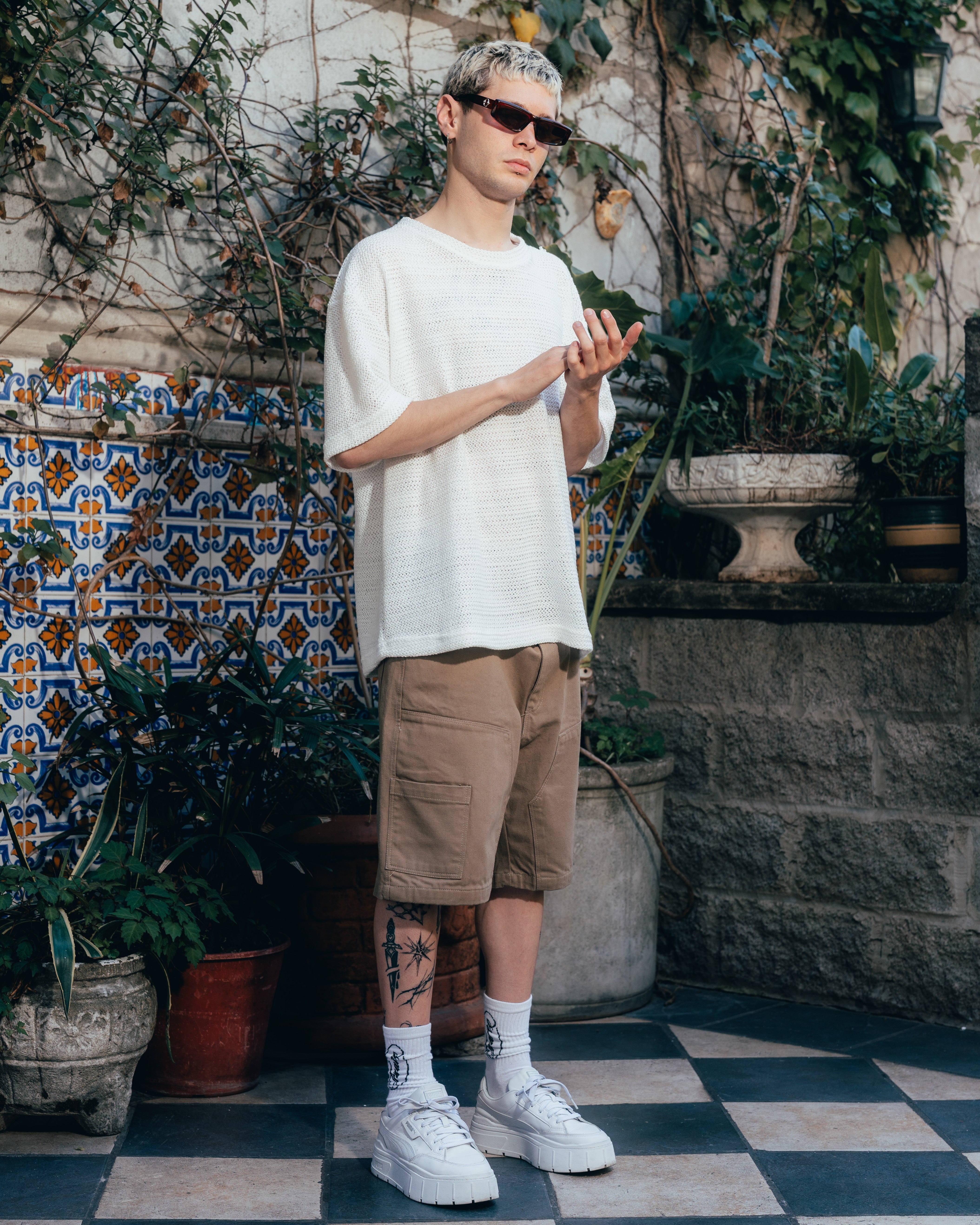 REMERA OVERSIZED TEJIDA [ PRIMARI ] CRUDO