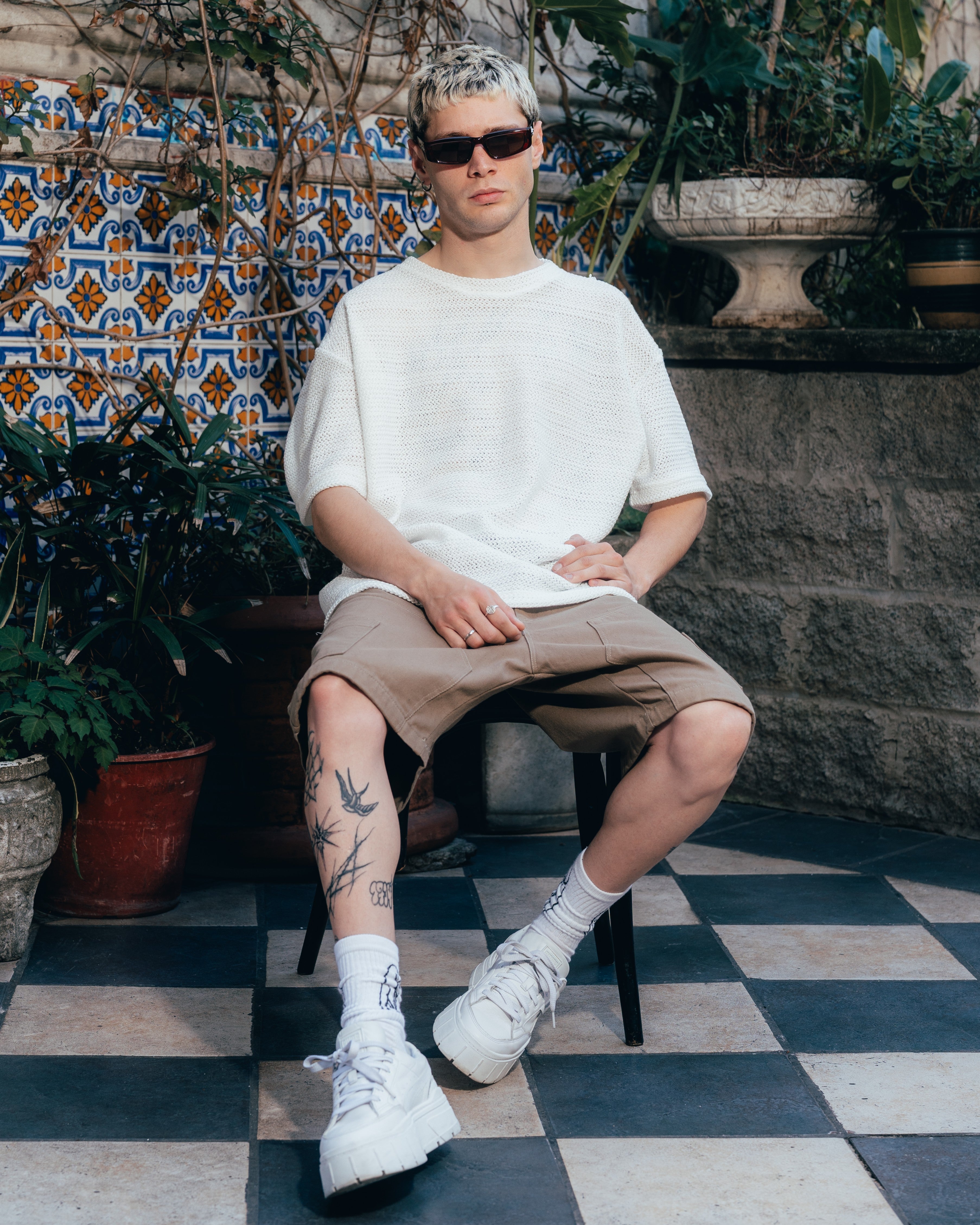 REMERA OVERSIZED TEJIDA [ PRIMARI ] CRUDO