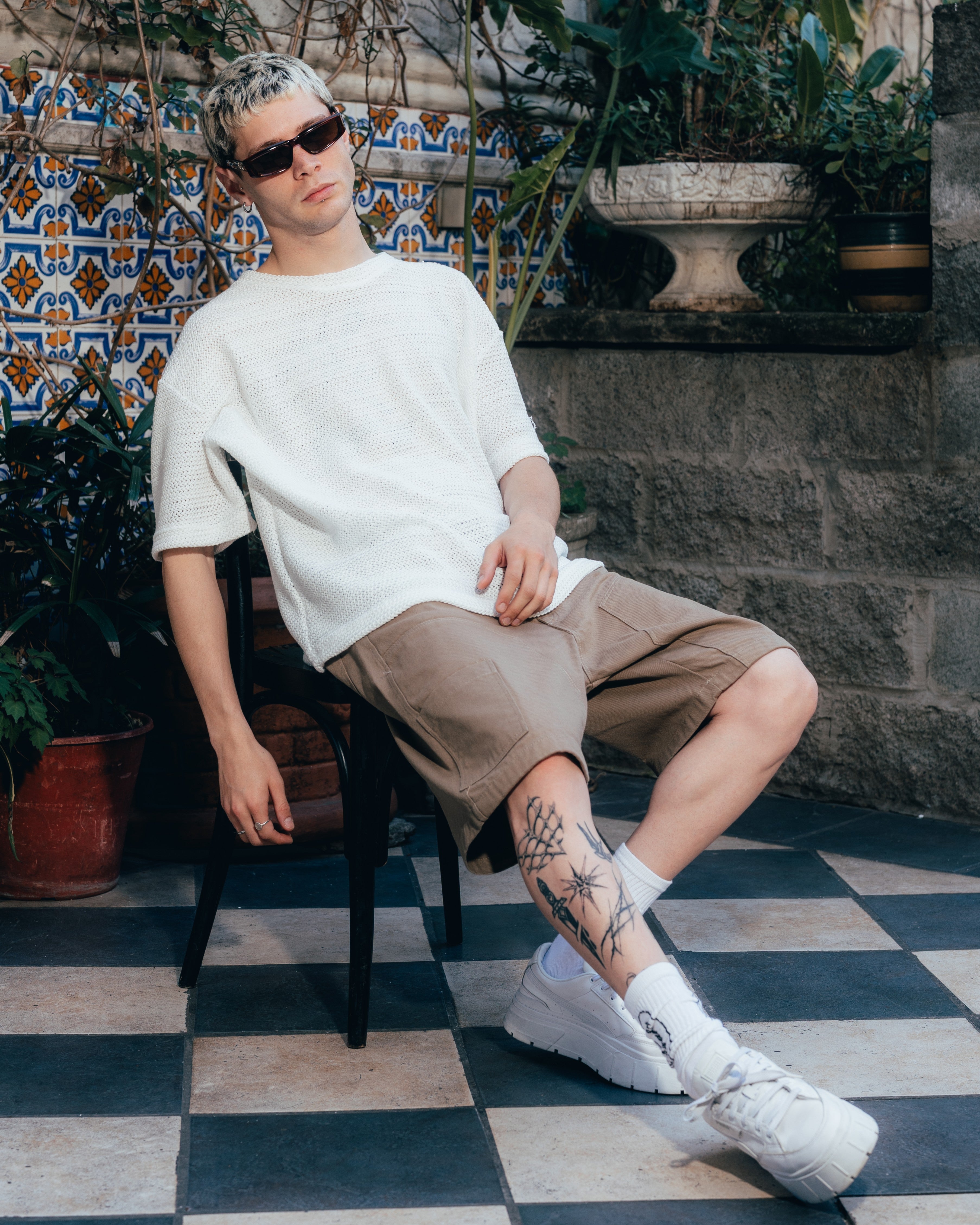 REMERA OVERSIZED TEJIDA [ PRIMARI ] CRUDO