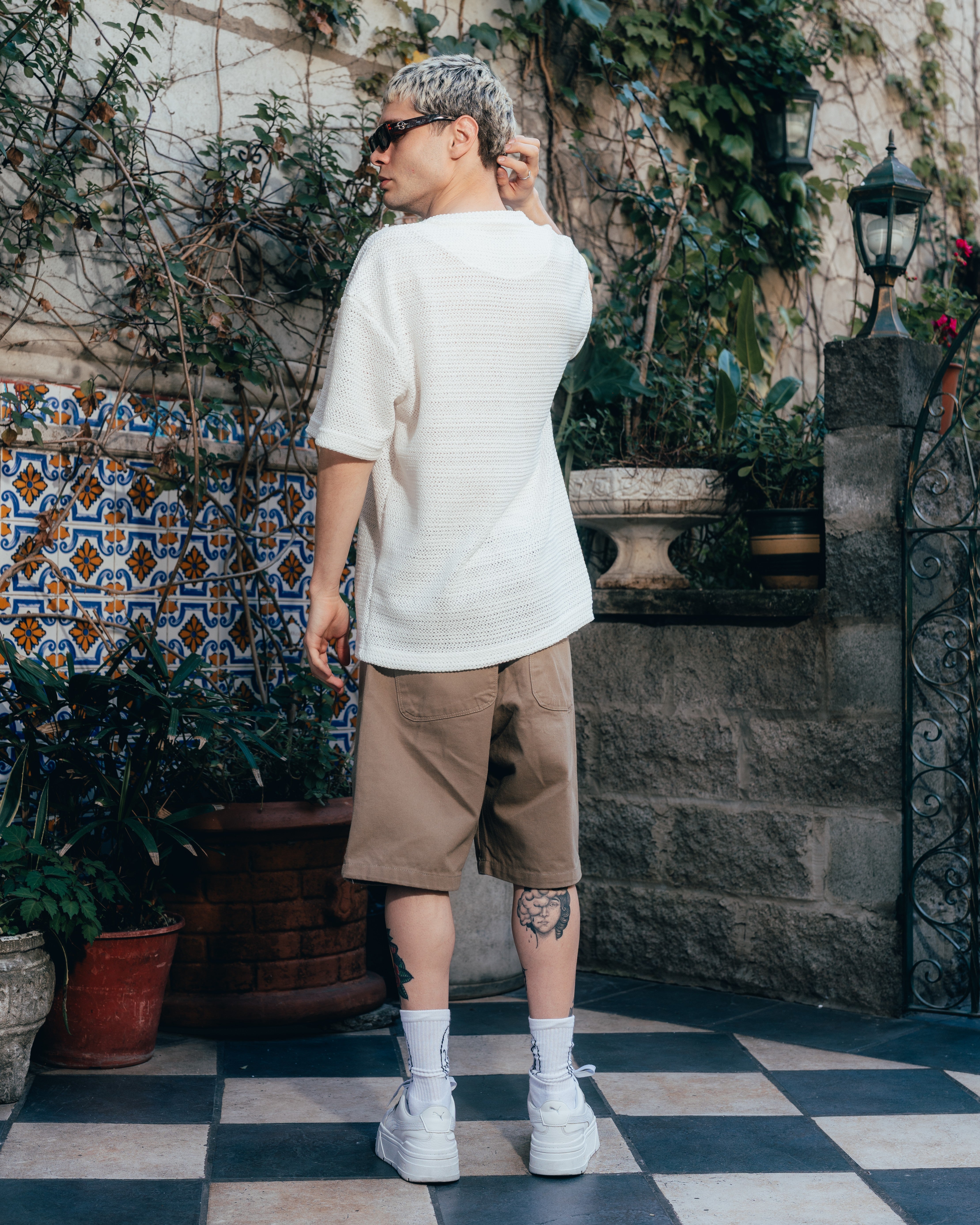REMERA OVERSIZED TEJIDA [ PRIMARI ] CRUDO