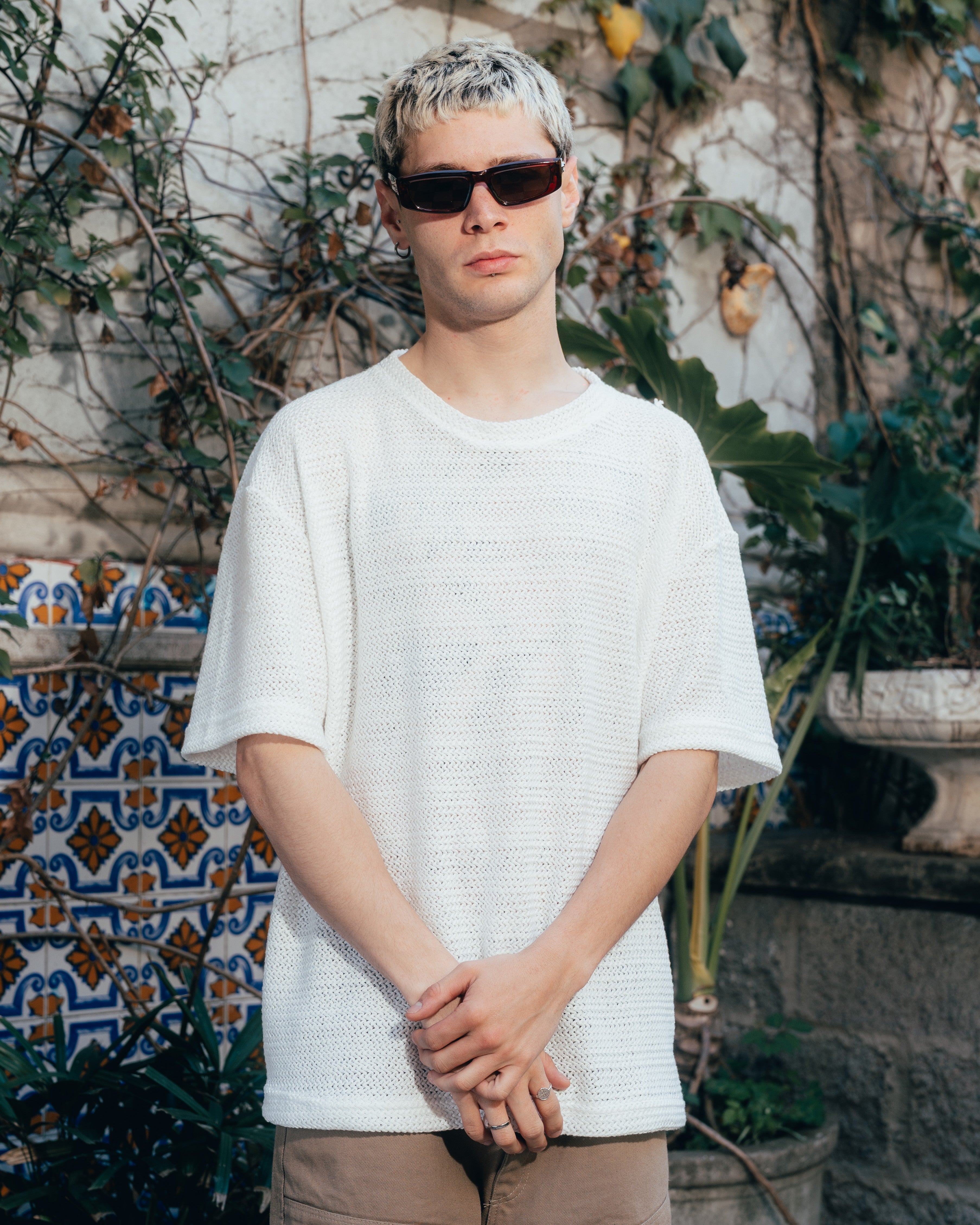 REMERA OVERSIZED TEJIDA [ PRIMARI ] CRUDO