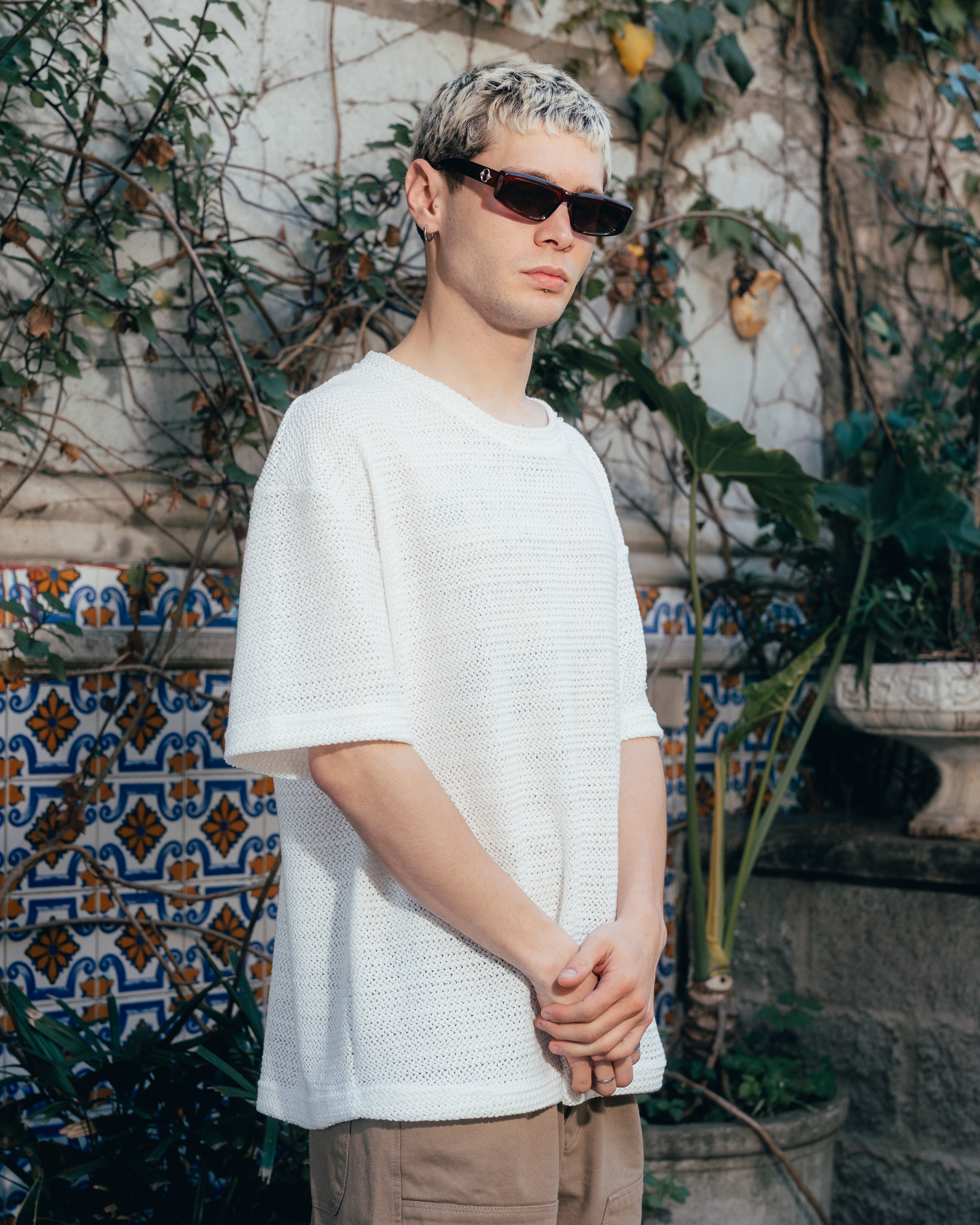REMERA OVERSIZED TEJIDA [ PRIMARI ] CRUDO