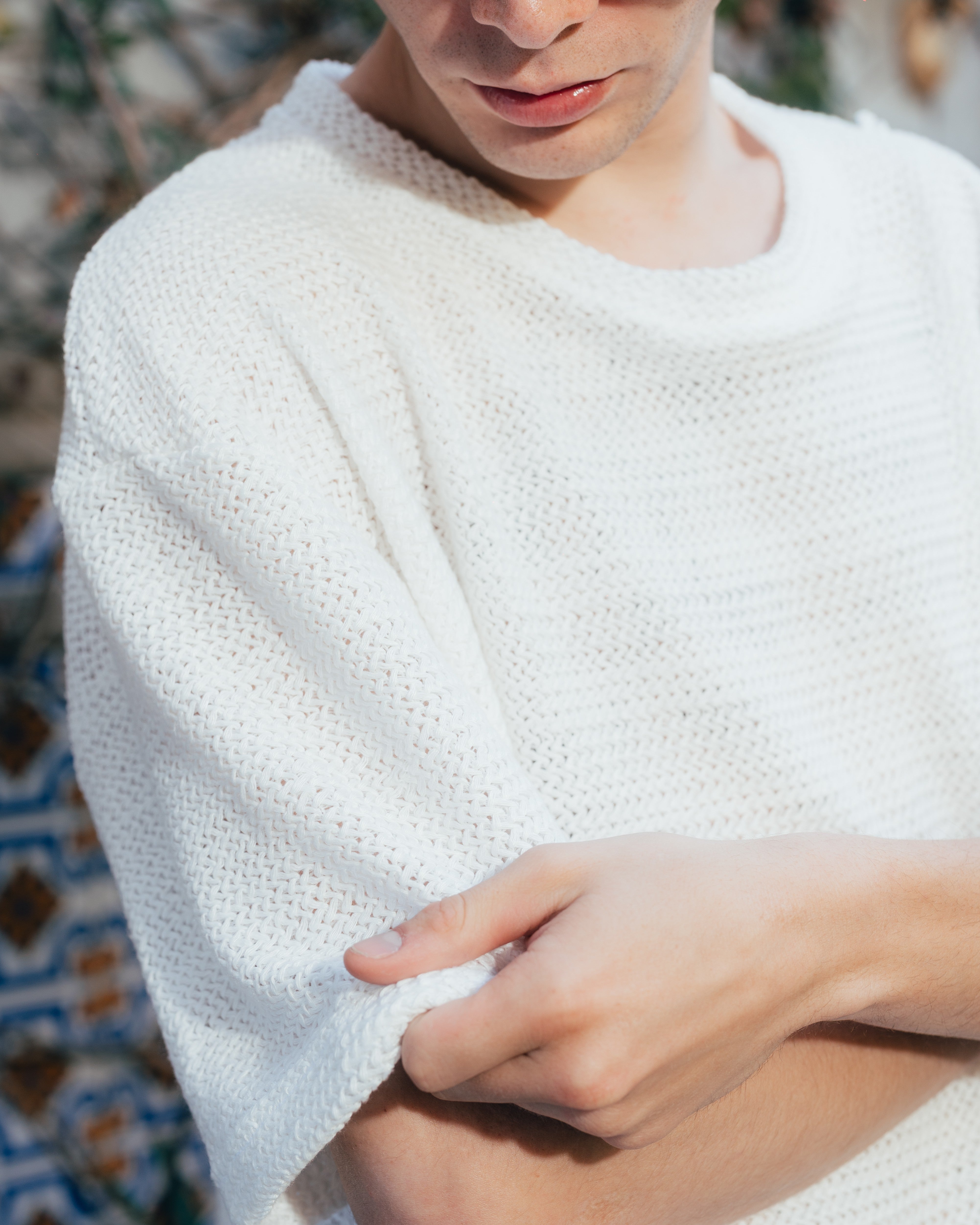 REMERA OVERSIZED TEJIDA [ PRIMARI ] CRUDO