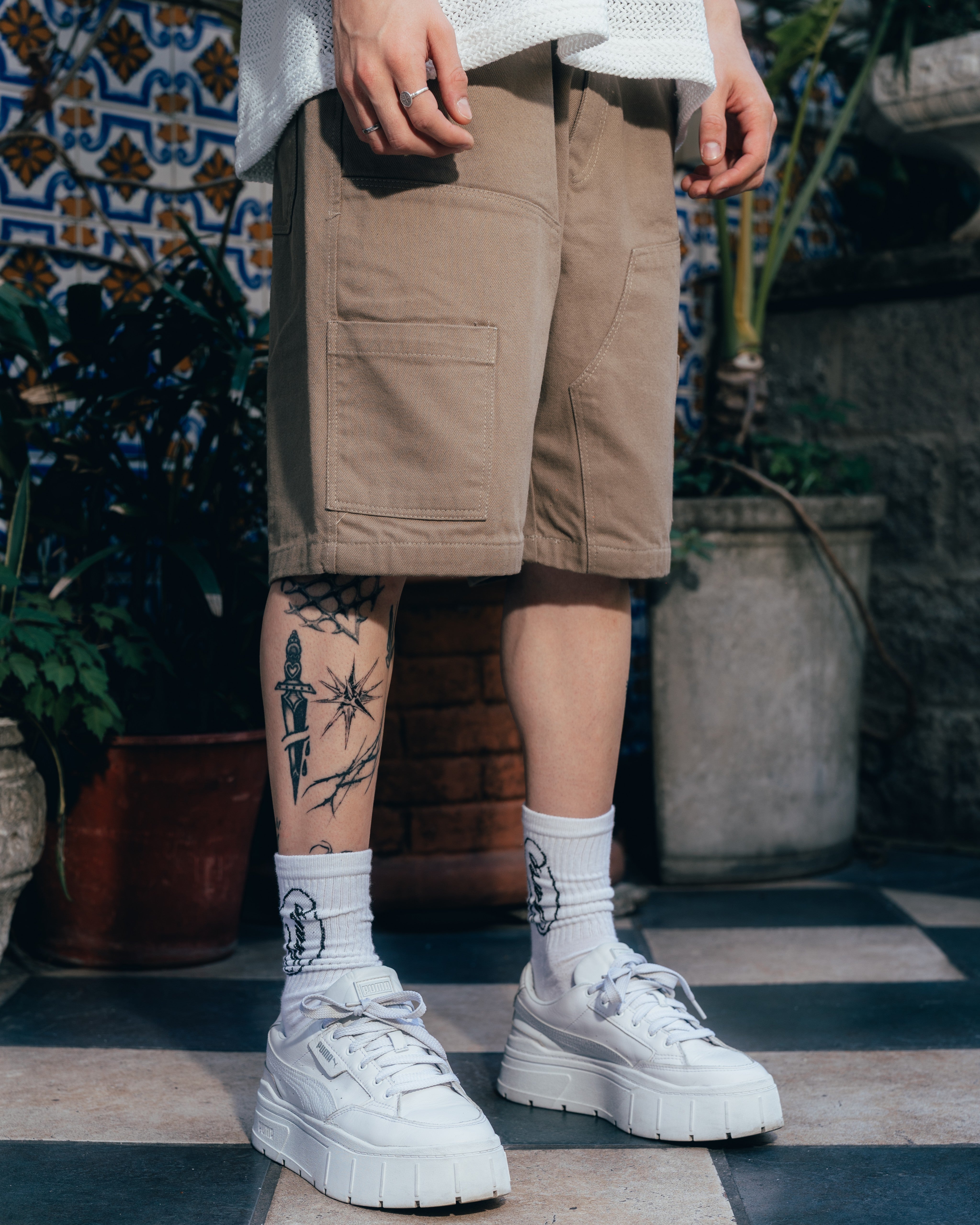 BERMUDA ¾ OVERSIZED CARGO [ PRIMARI ] BROWN