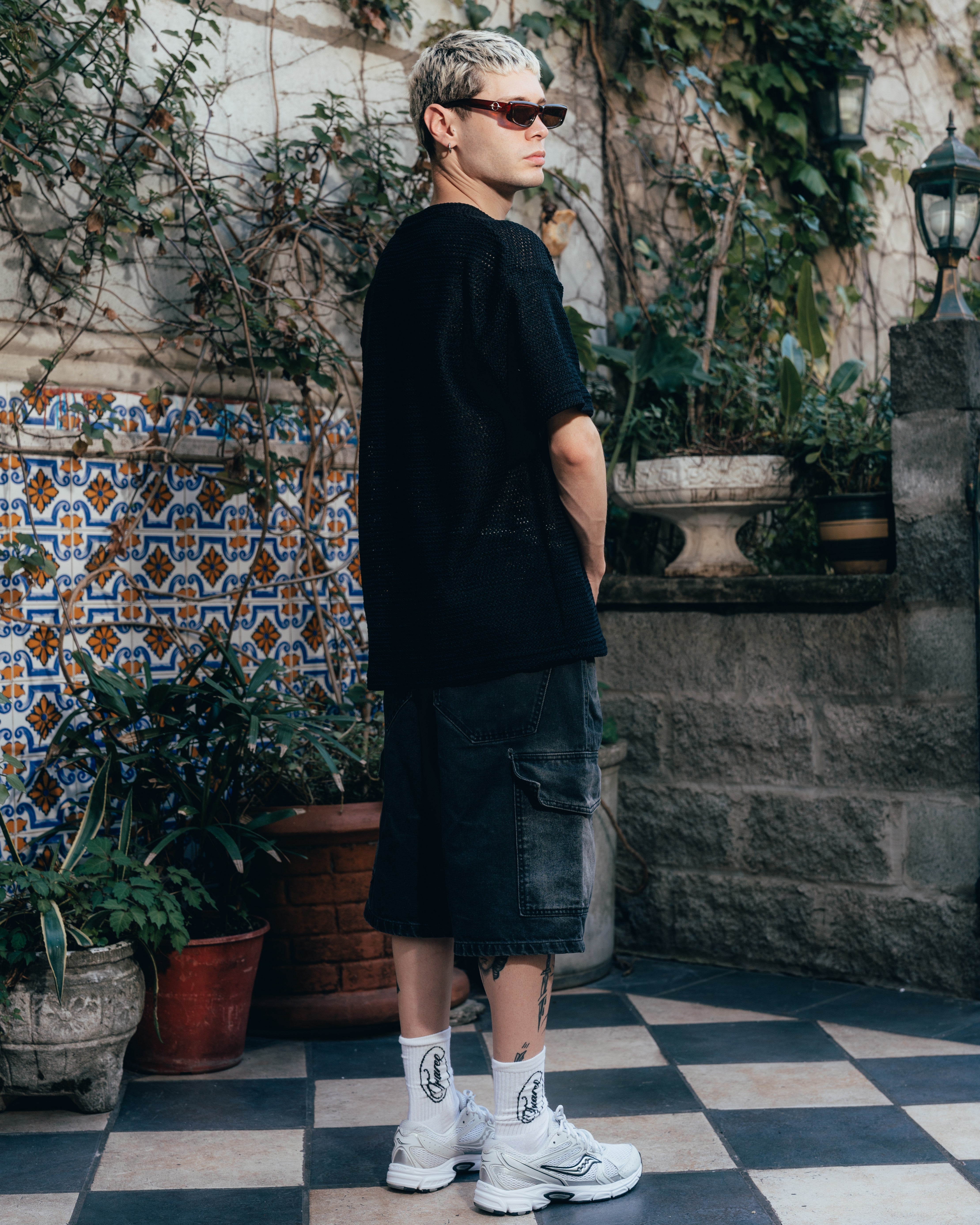 REMERA OVERSIZED TEJIDA [ PRIMARI ] BLACK