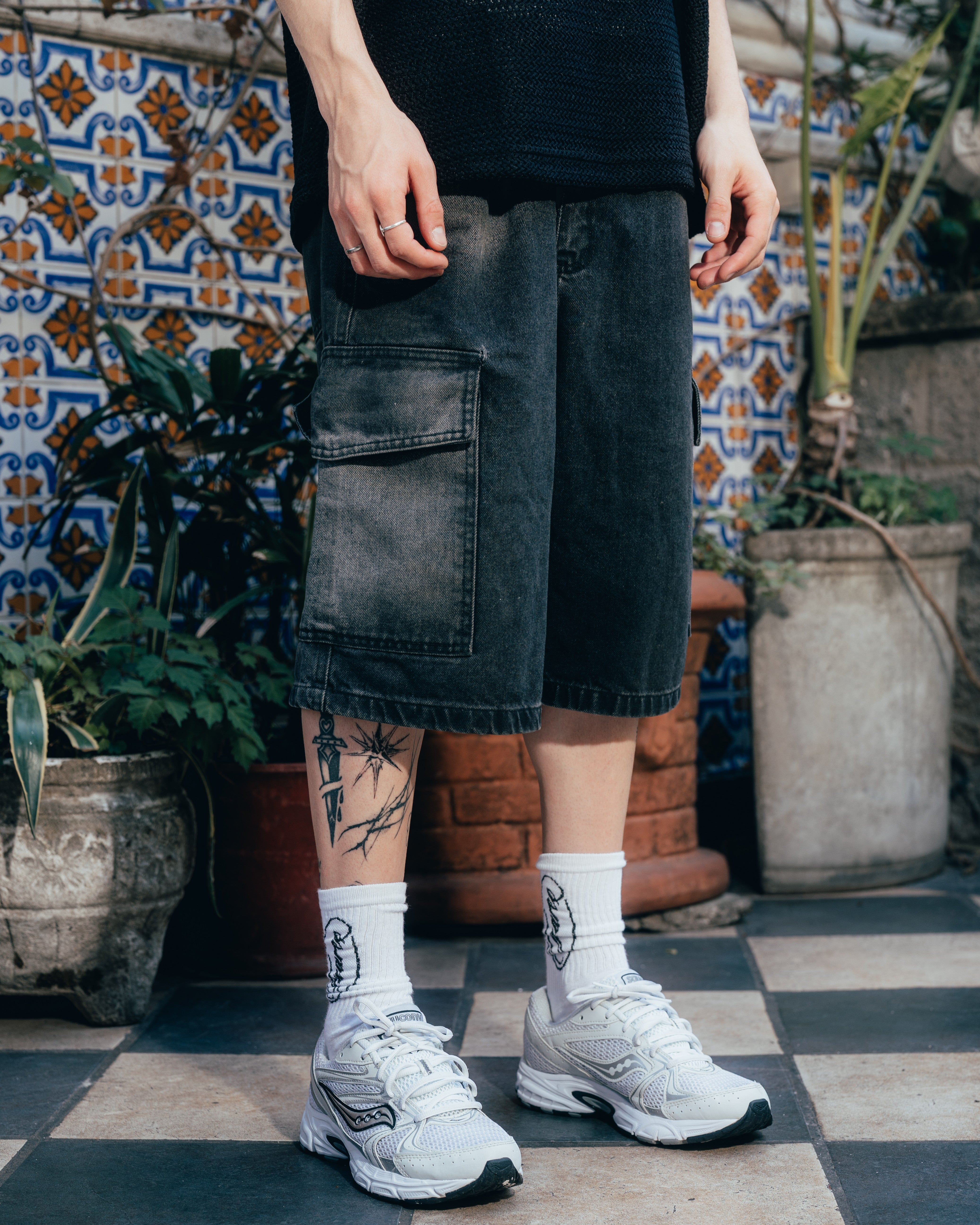 BERMUDA ¾ OVERSIZED CARGO [ PRIMARI ] WASHED