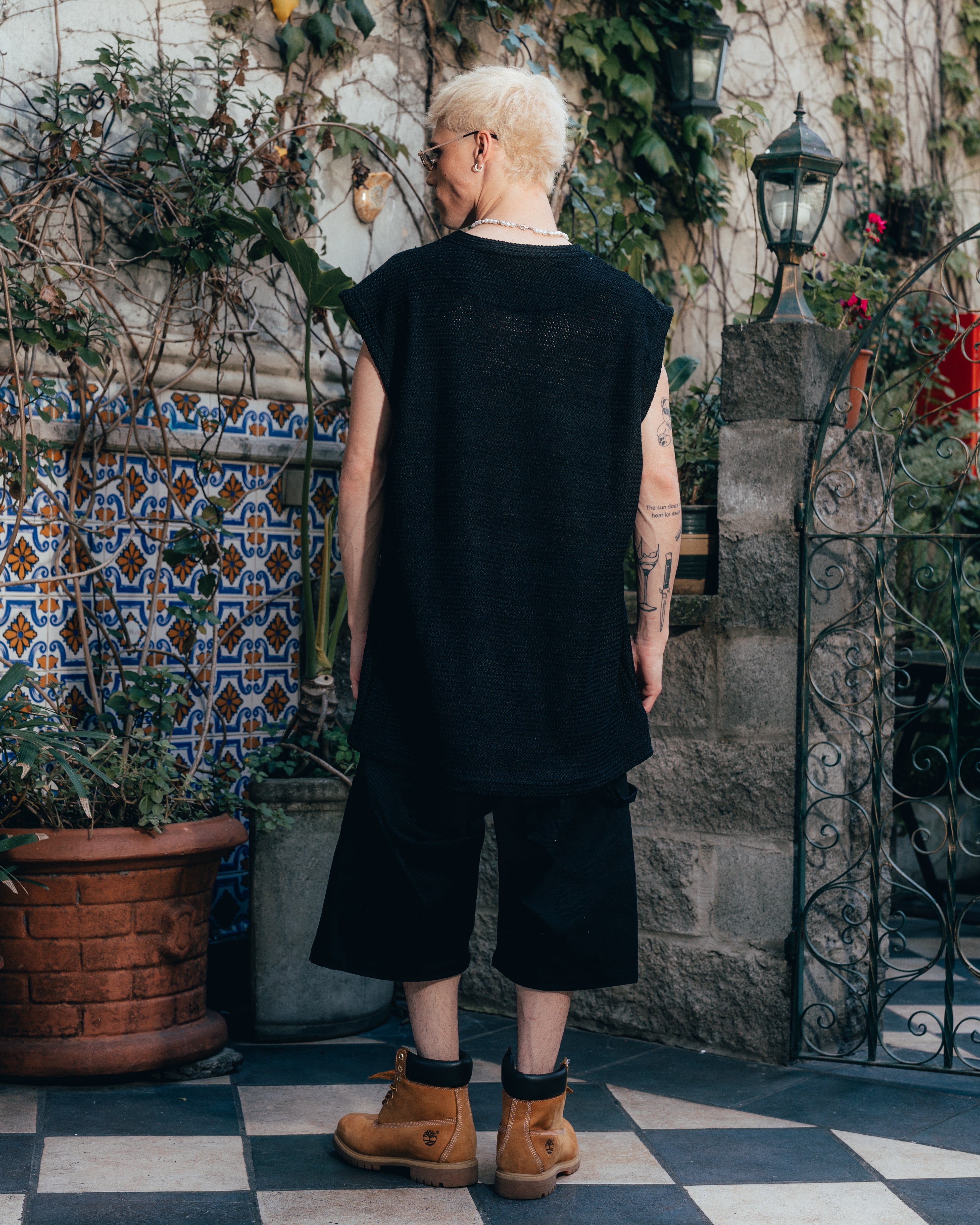 MUSCULOSA OVERSIZED TEJIDA [ PRIMARI ] BLACK