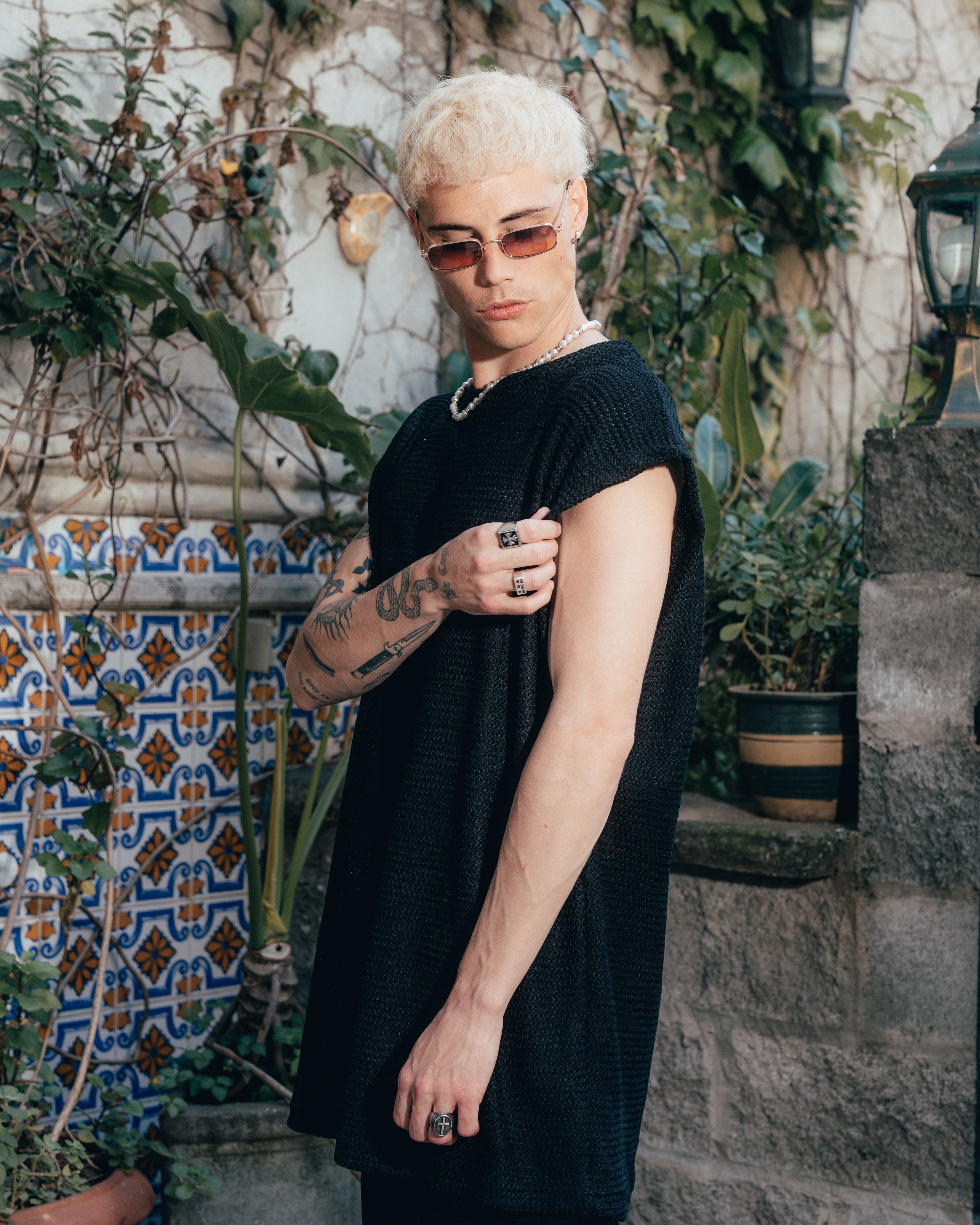 MUSCULOSA OVERSIZED TEJIDA [ PRIMARI ] BLACK
