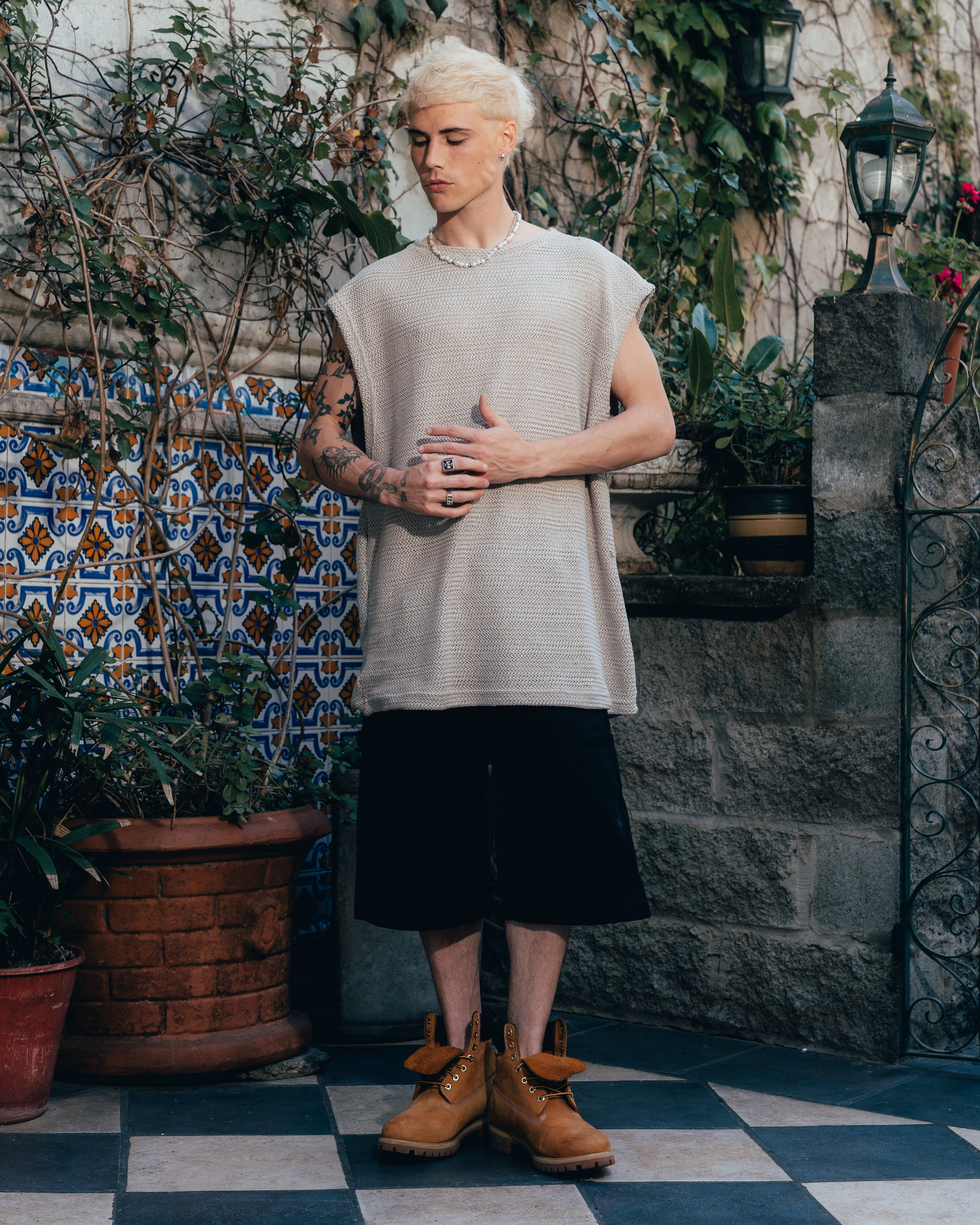 MUSCULOSA OVERSIZED TEJIDA [ PRIMARI ] GREY