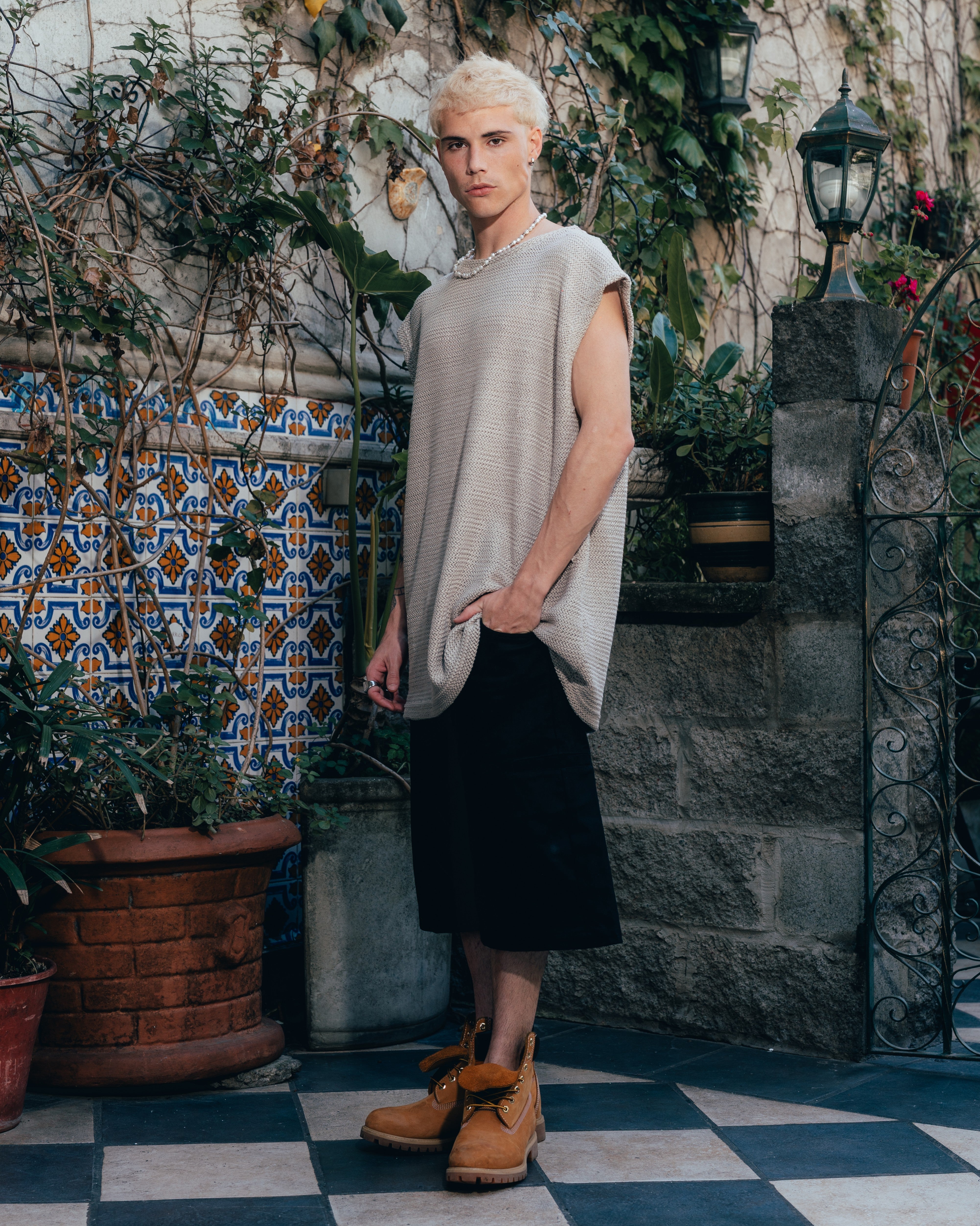 MUSCULOSA OVERSIZED TEJIDA [ PRIMARI ] GREY