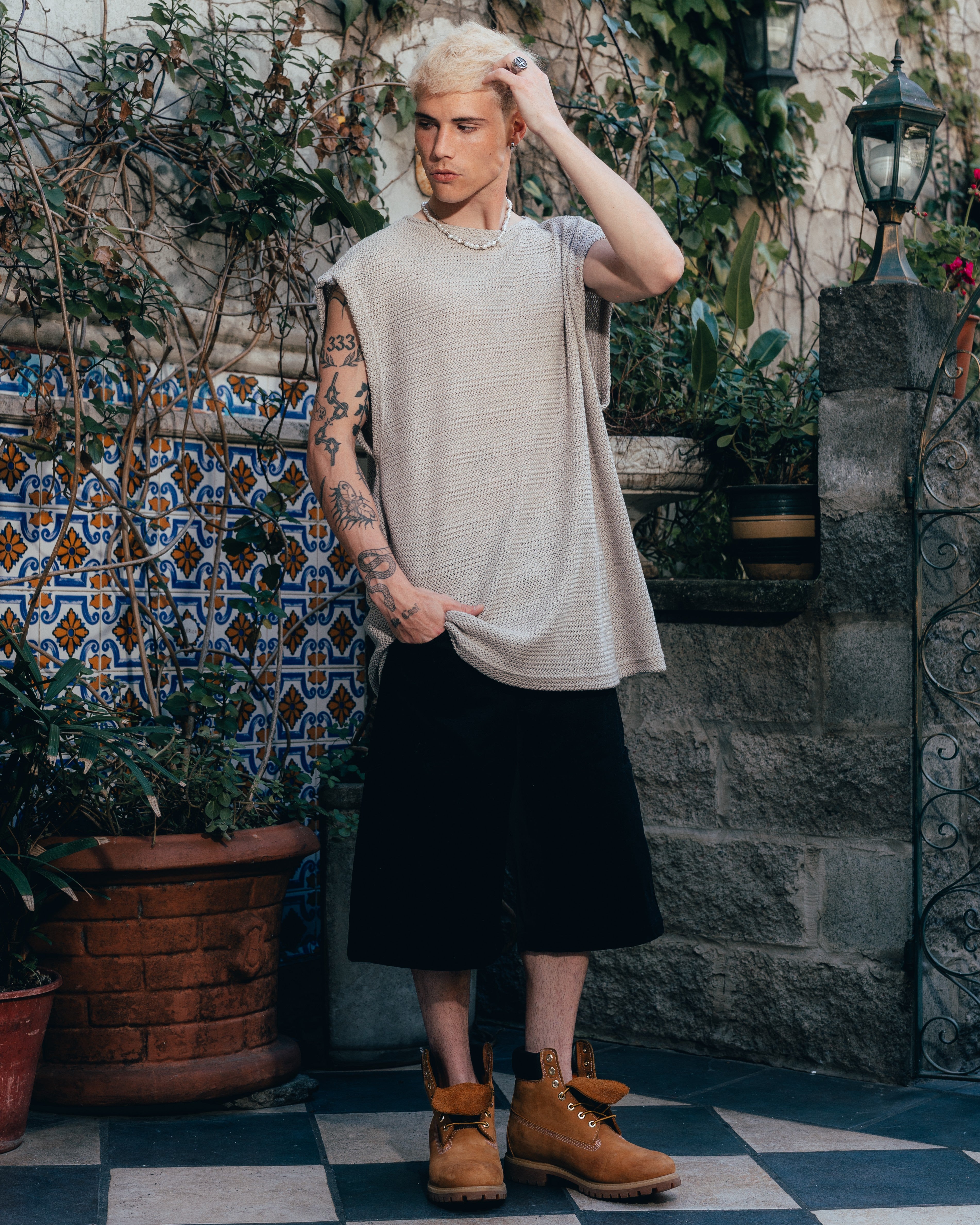 MUSCULOSA OVERSIZED TEJIDA [ PRIMARI ] GREY