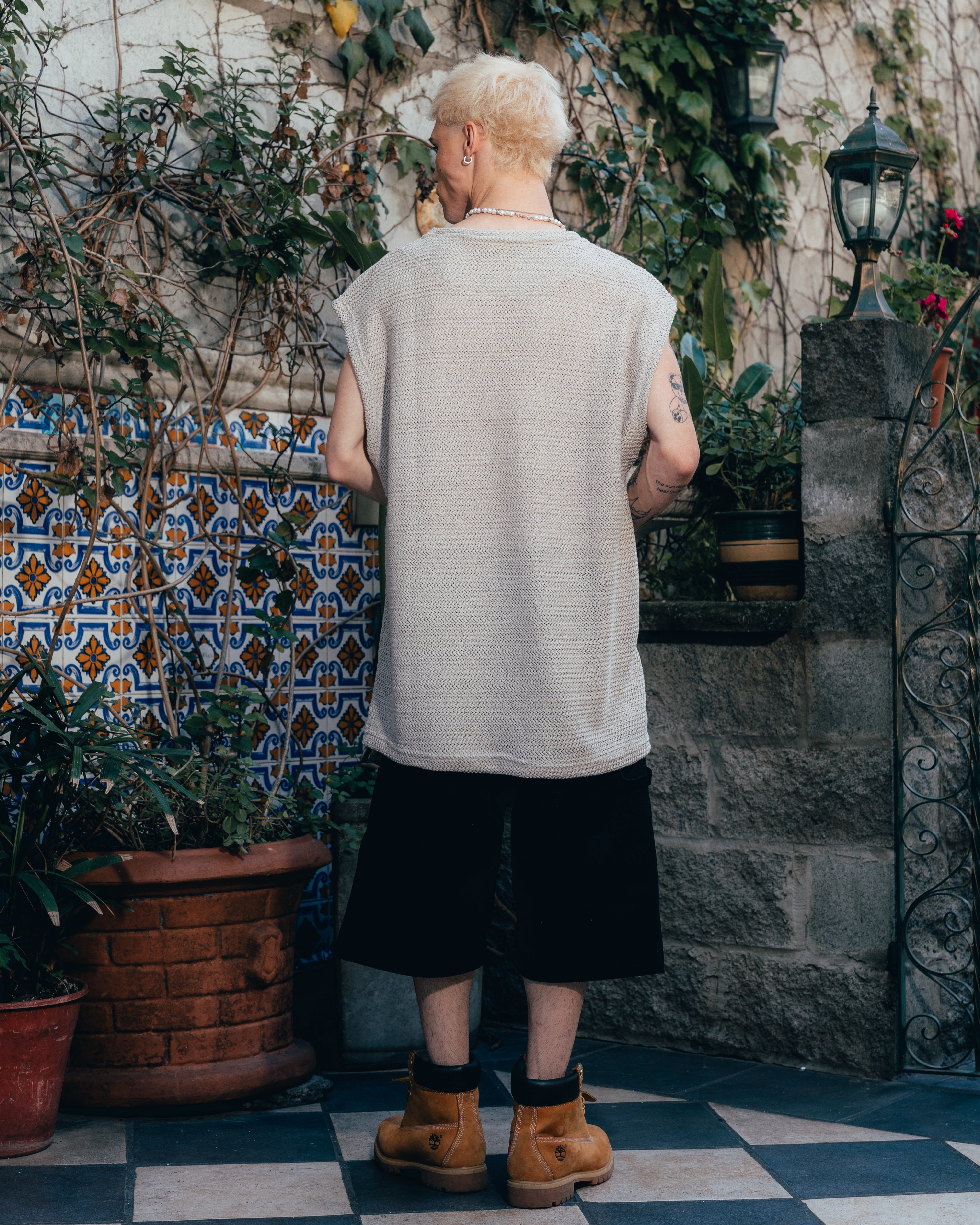 MUSCULOSA OVERSIZED TEJIDA [ PRIMARI ] GREY