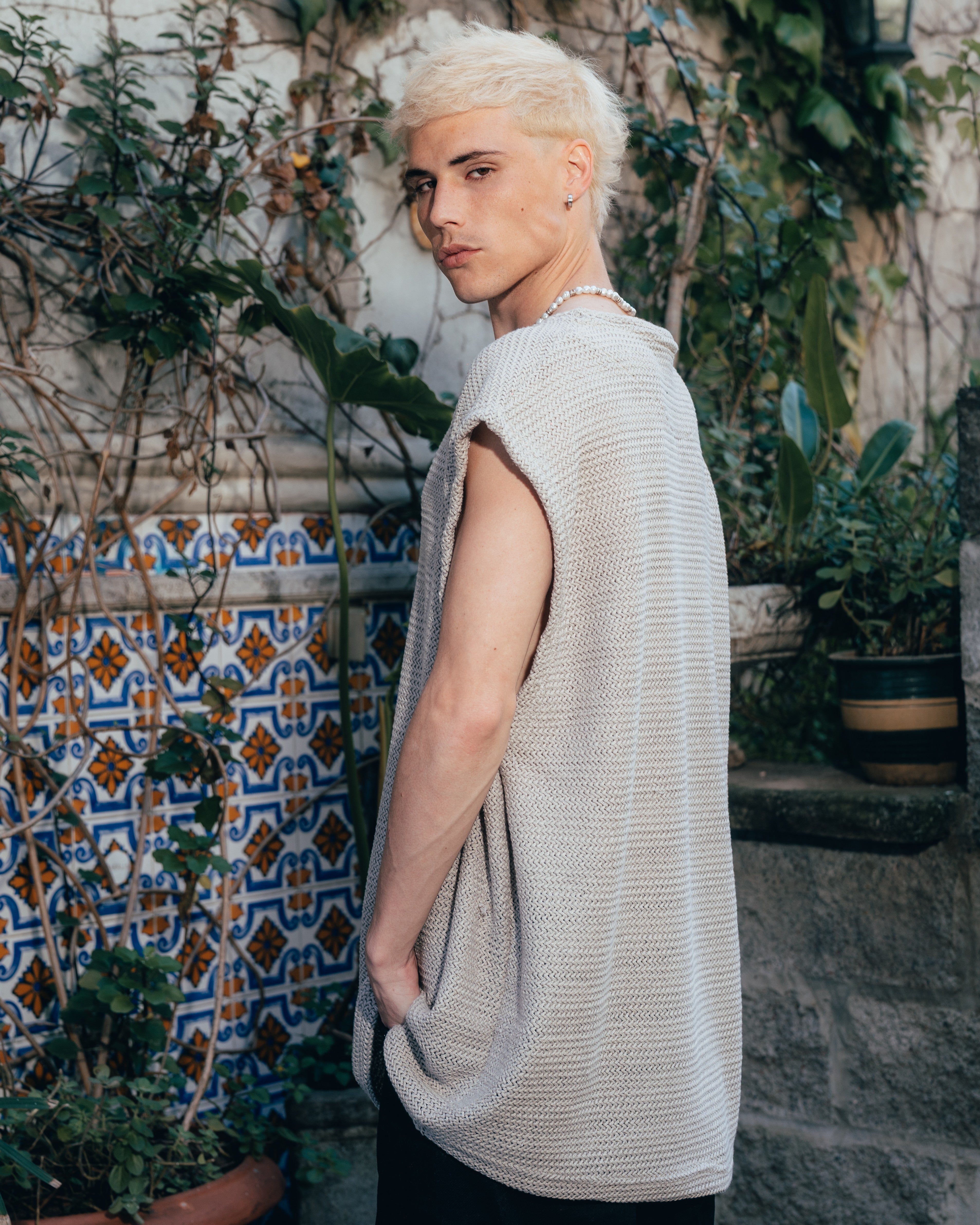 MUSCULOSA OVERSIZED TEJIDA [ PRIMARI ] GREY