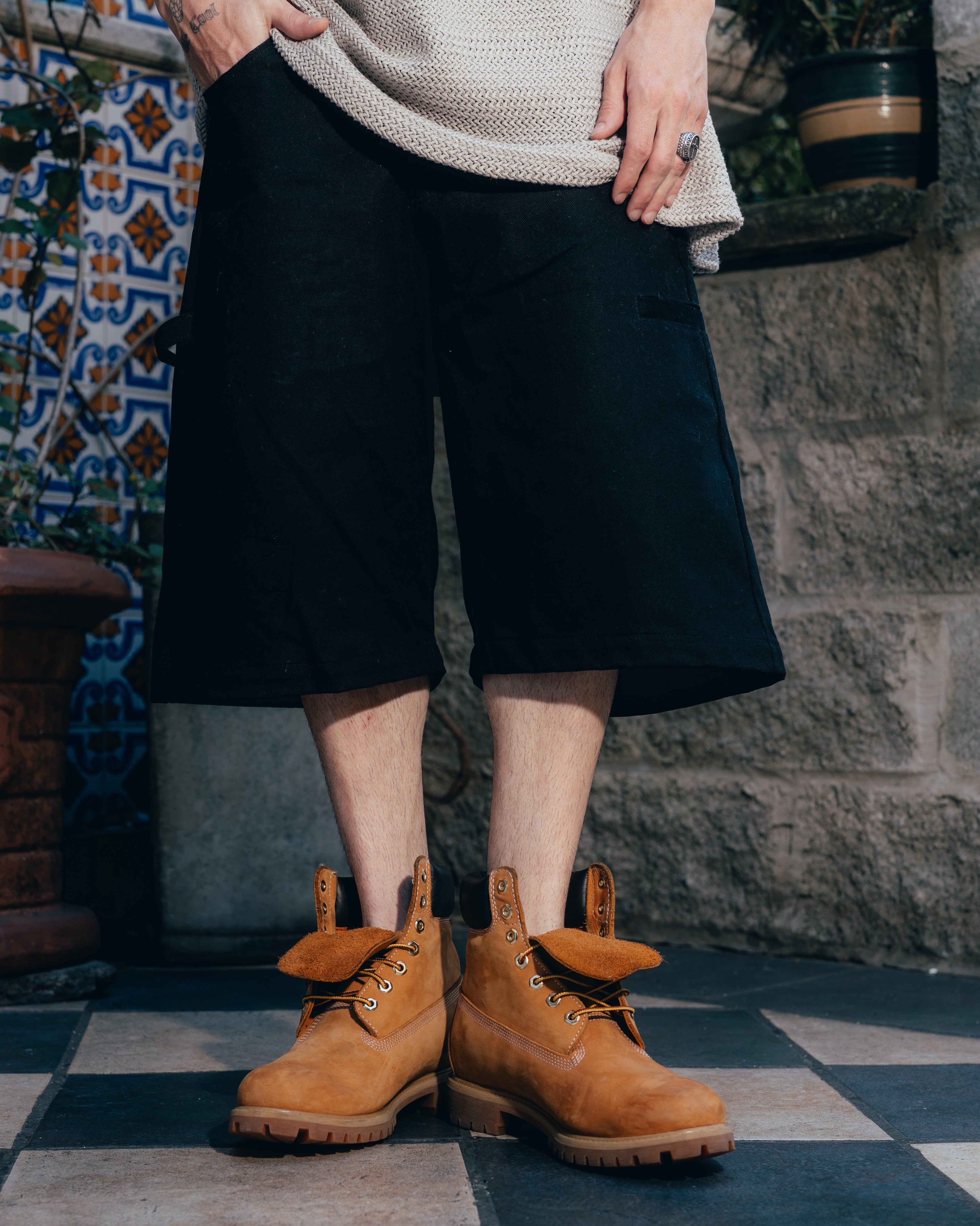 BERMUDA ¾ OVERSIZED [ PRIMARI ] BLACK