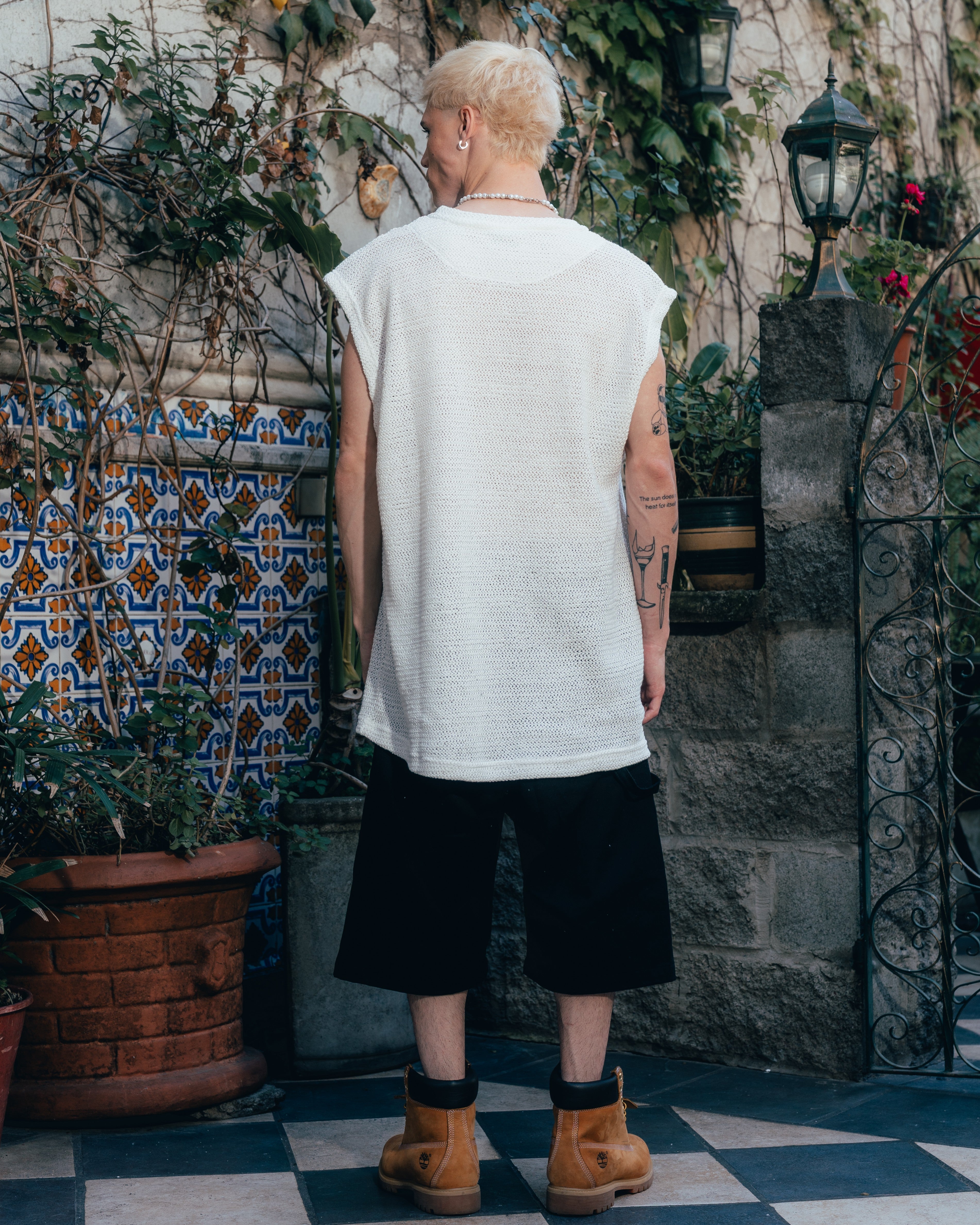 MUSCULOSA OVERSIZED TEJIDA [ PRIMARI ] CRUDO