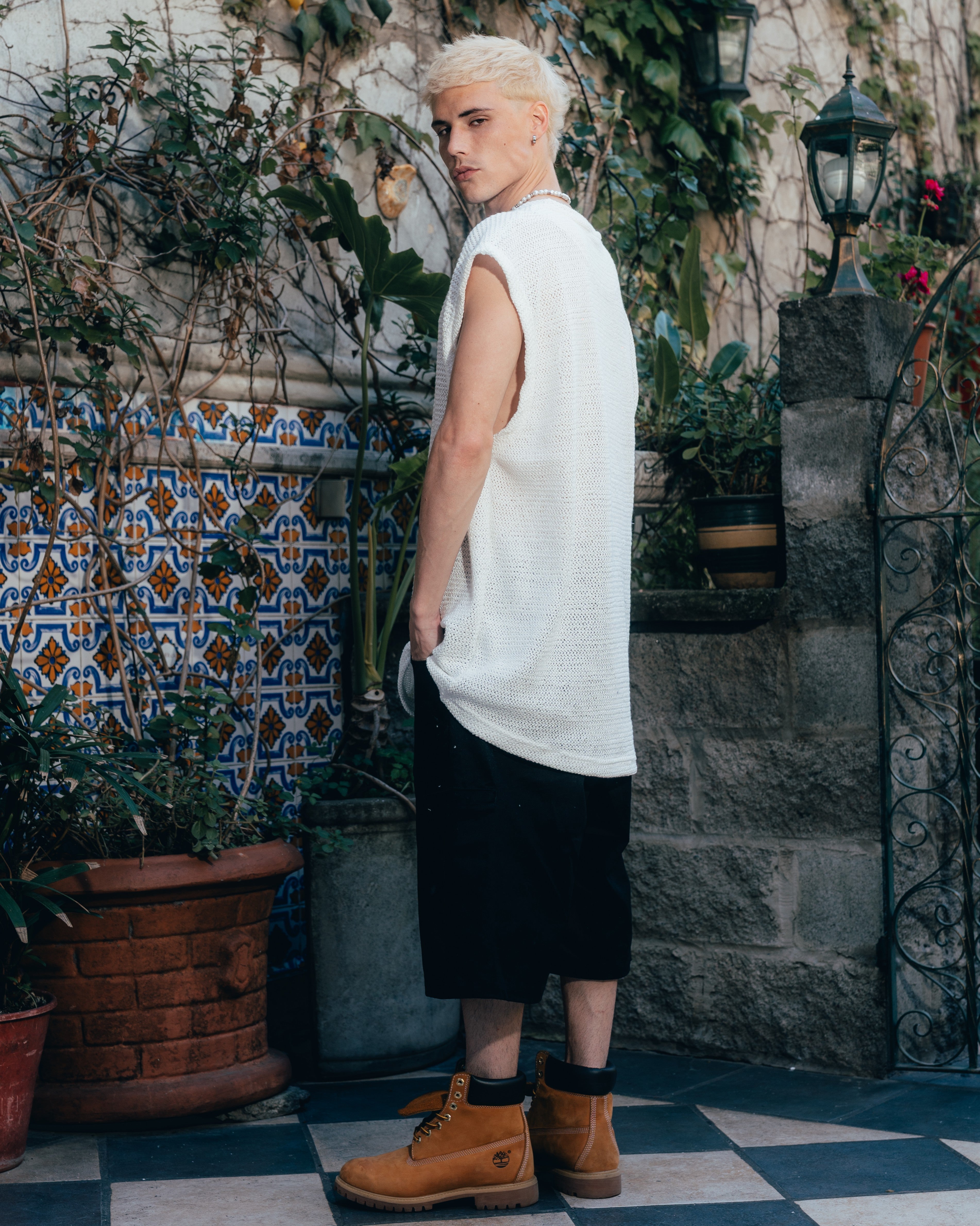 MUSCULOSA OVERSIZED TEJIDA [ PRIMARI ] CRUDO