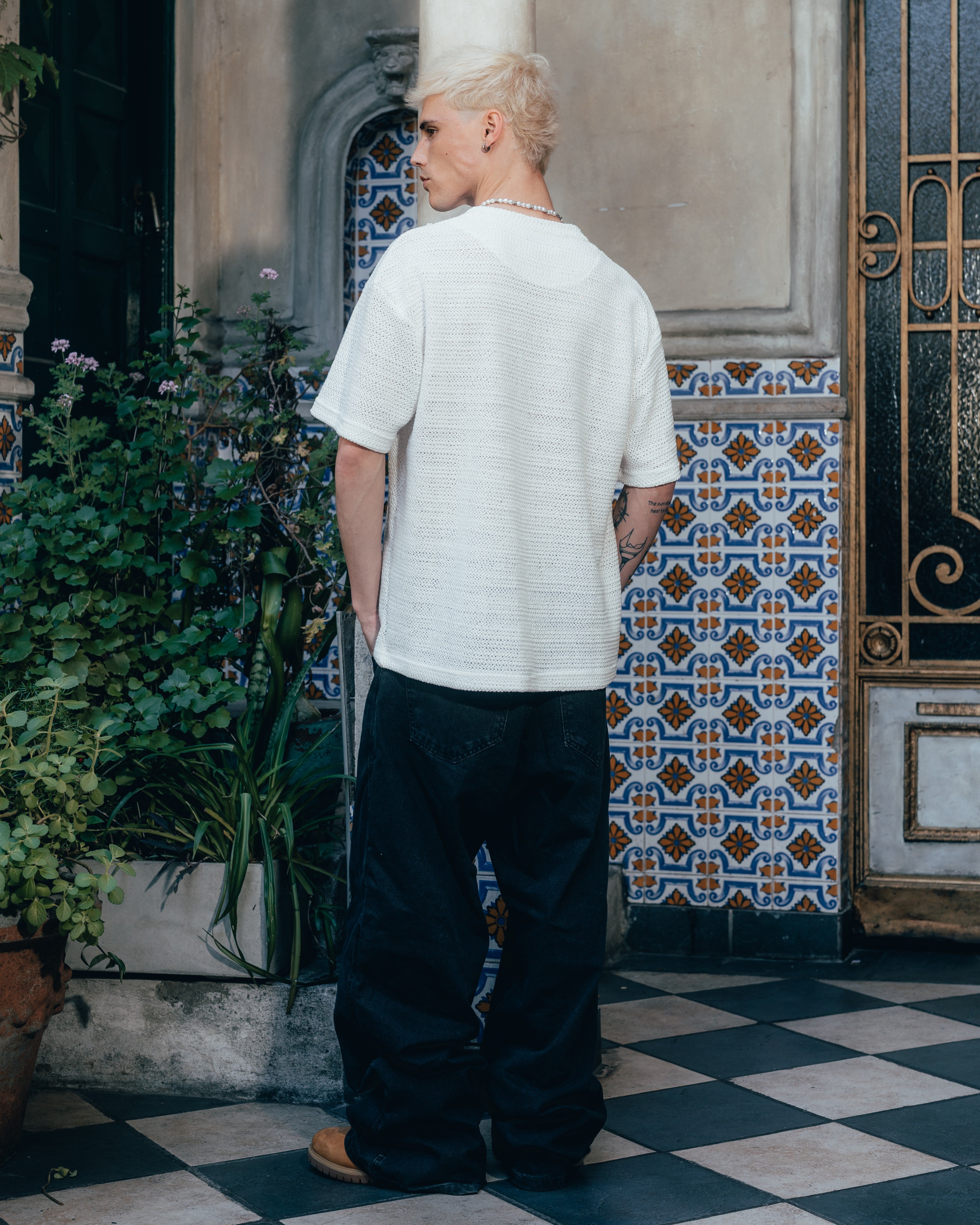 REMERA OVERSIZED TEJIDA [ PRIMARI ] CRUDO
