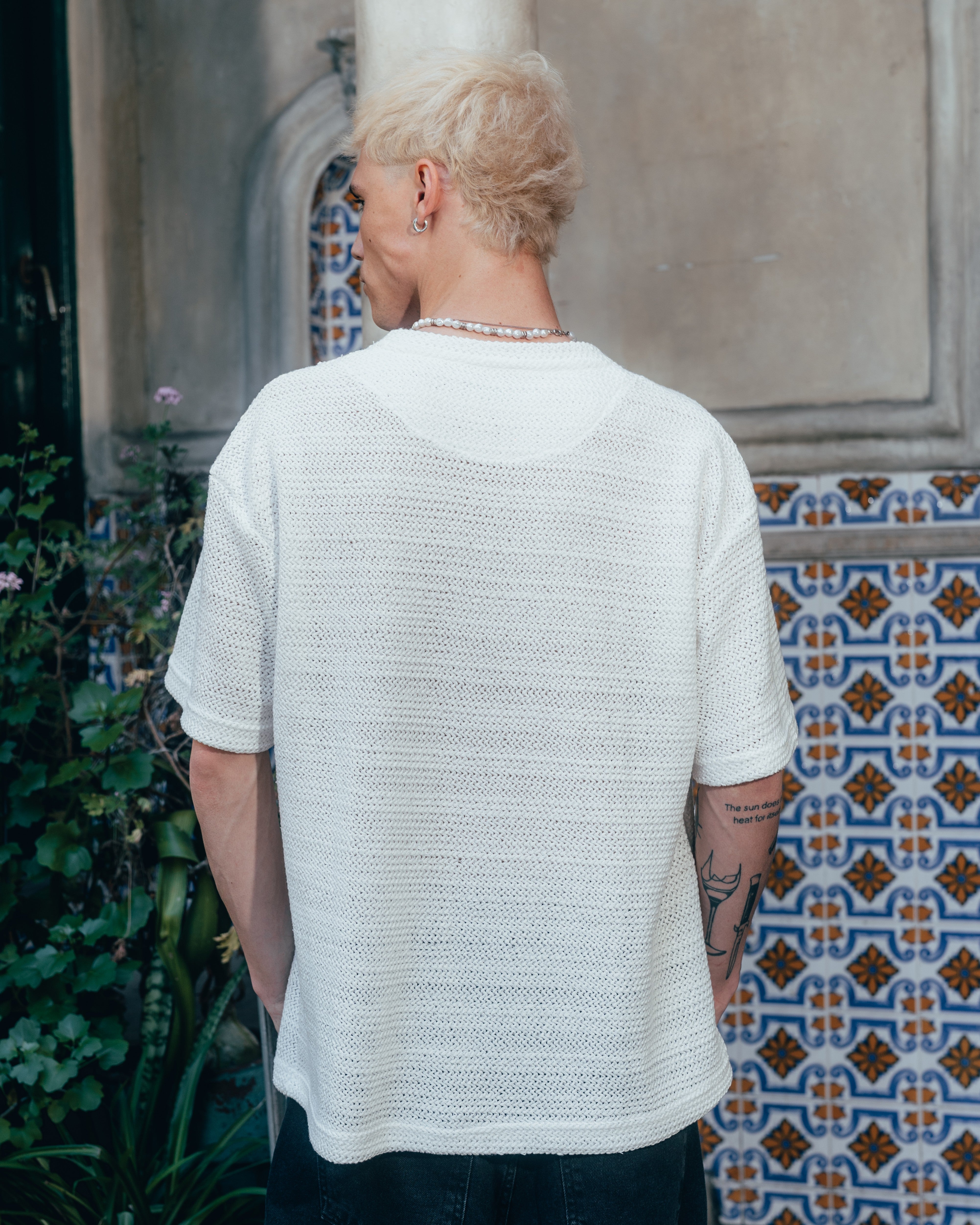 REMERA OVERSIZED TEJIDA [ PRIMARI ] CRUDO