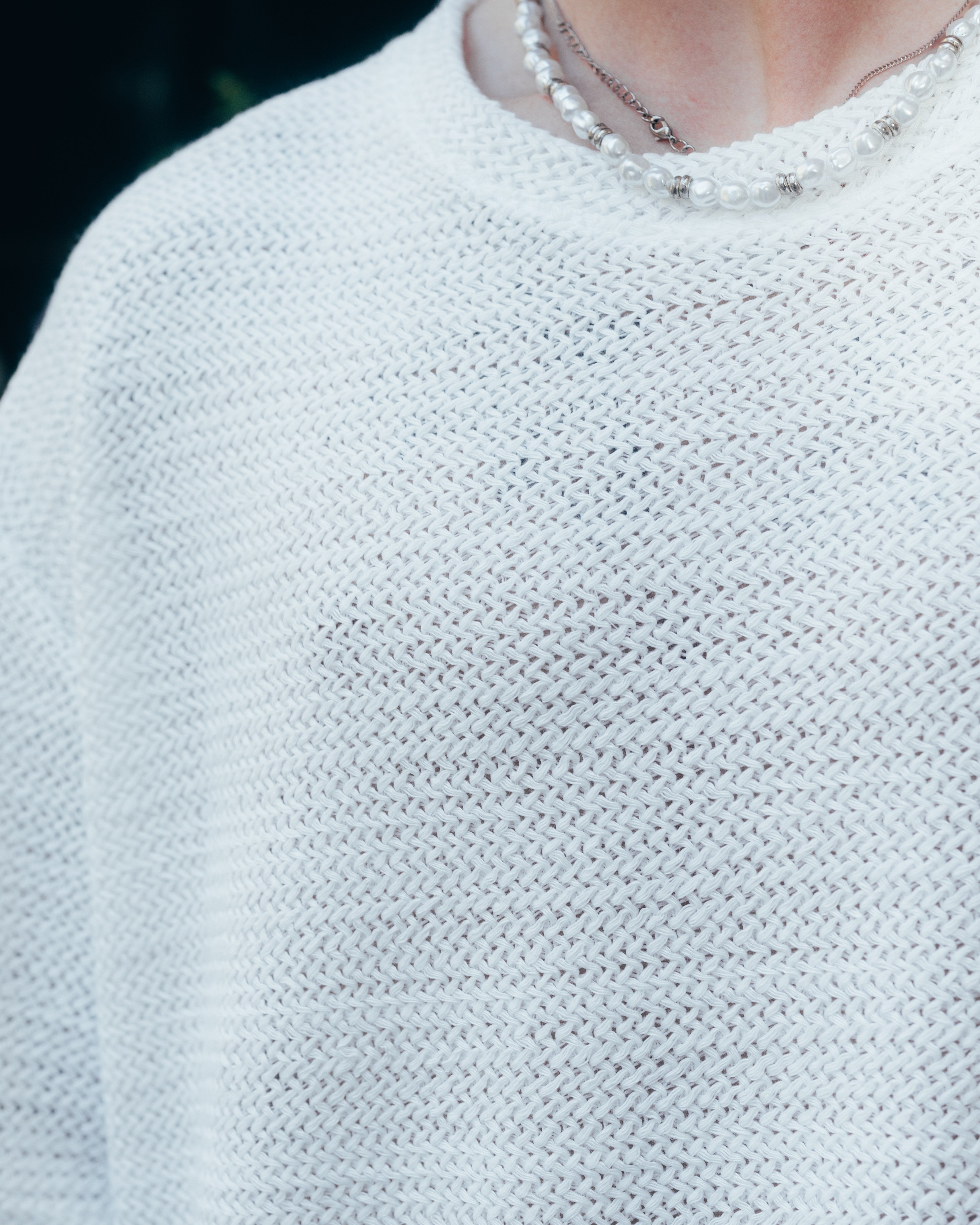 REMERA OVERSIZED TEJIDA [ PRIMARI ] CRUDO