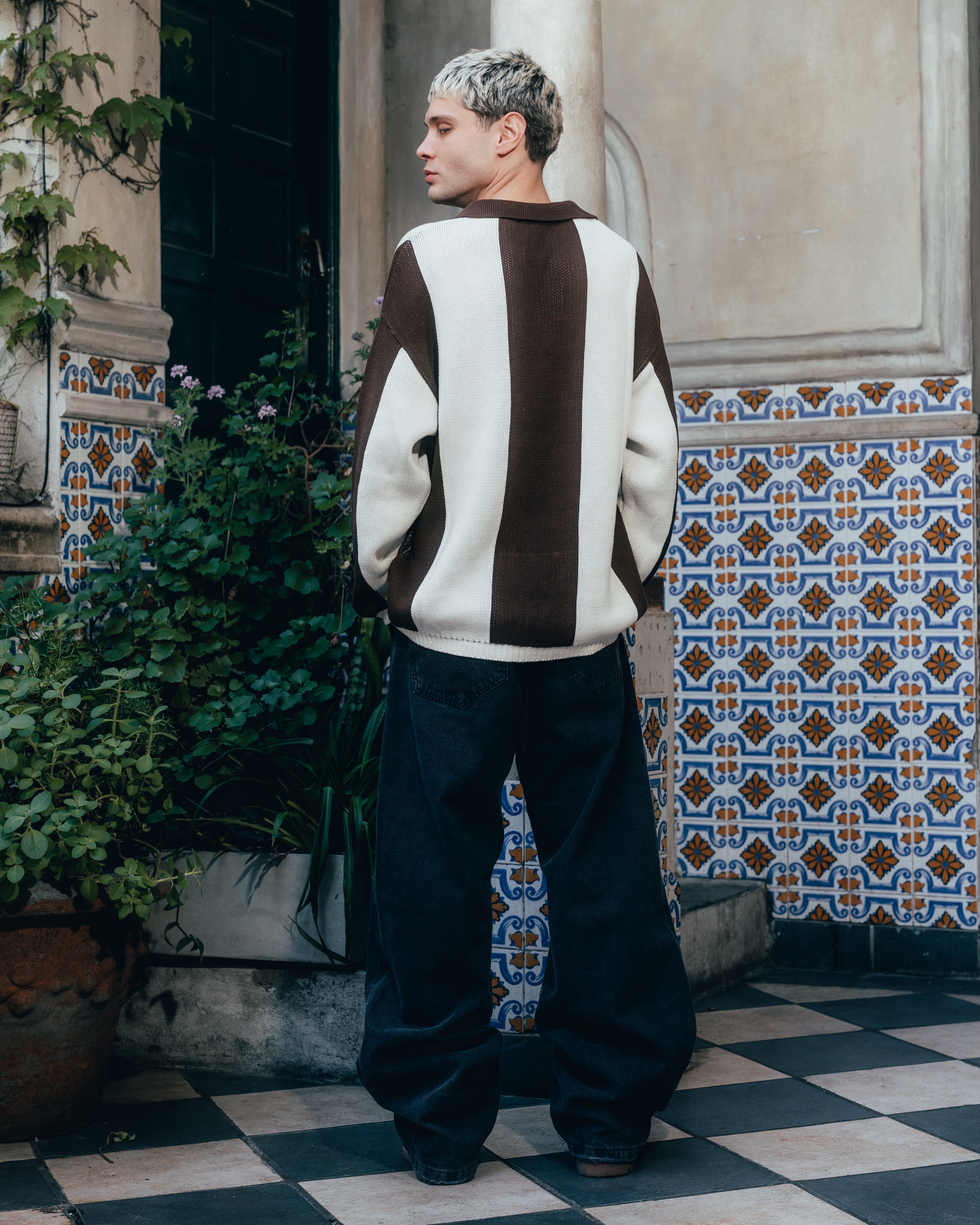 SWEATER POLO TEJIDO [ PRIMARI ] BROWN