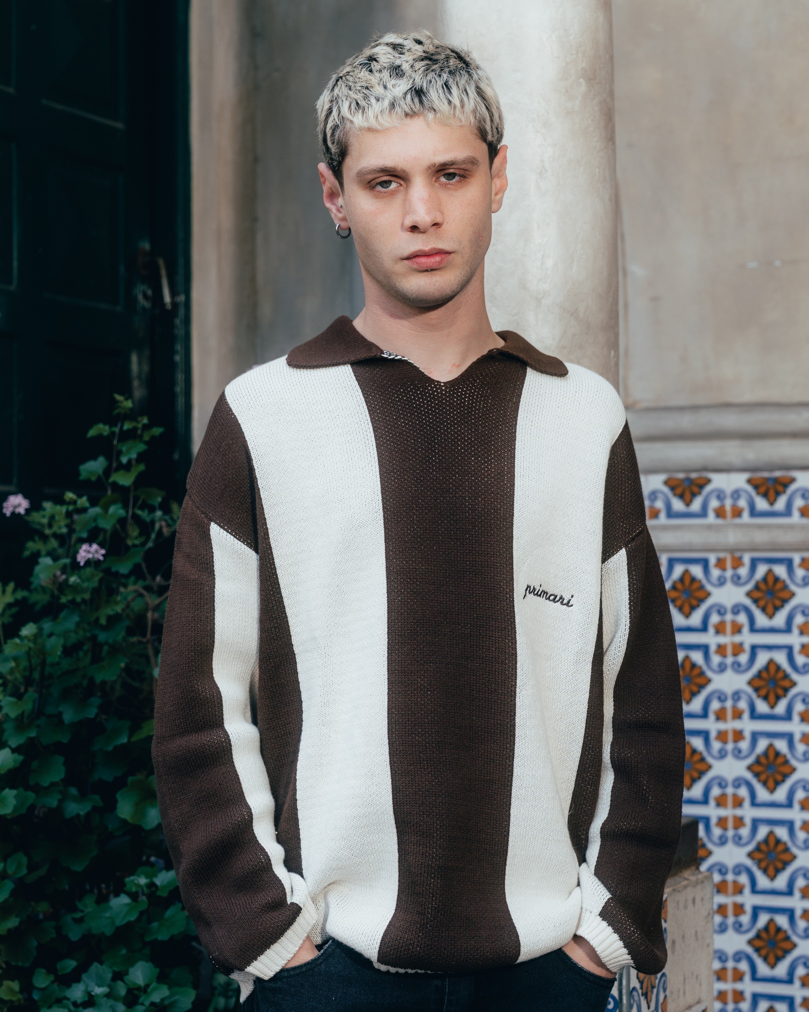 SWEATER POLO TEJIDO [ PRIMARI ] BROWN