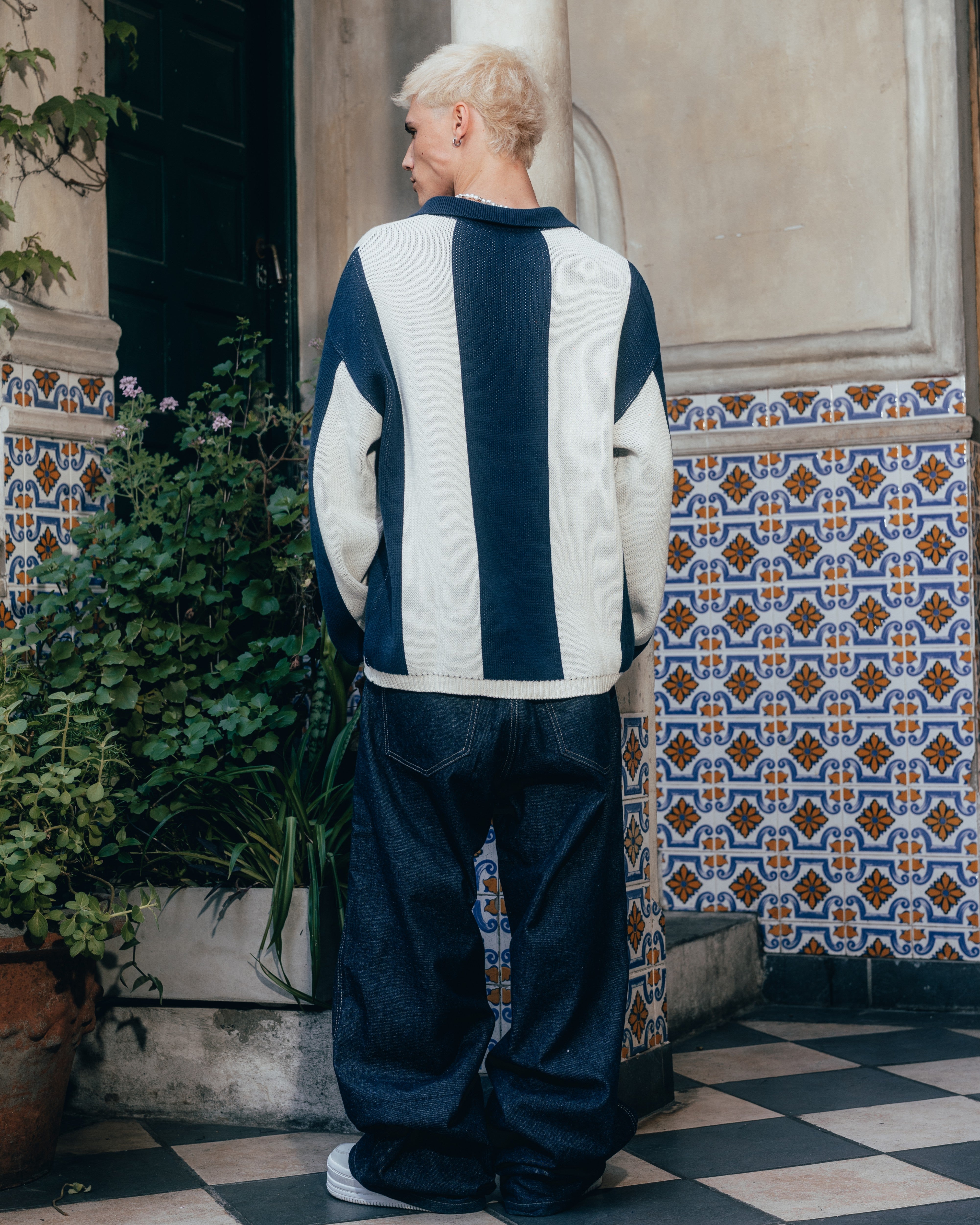SWEATER POLO TEJIDO [ PRIMARI ] BLUE