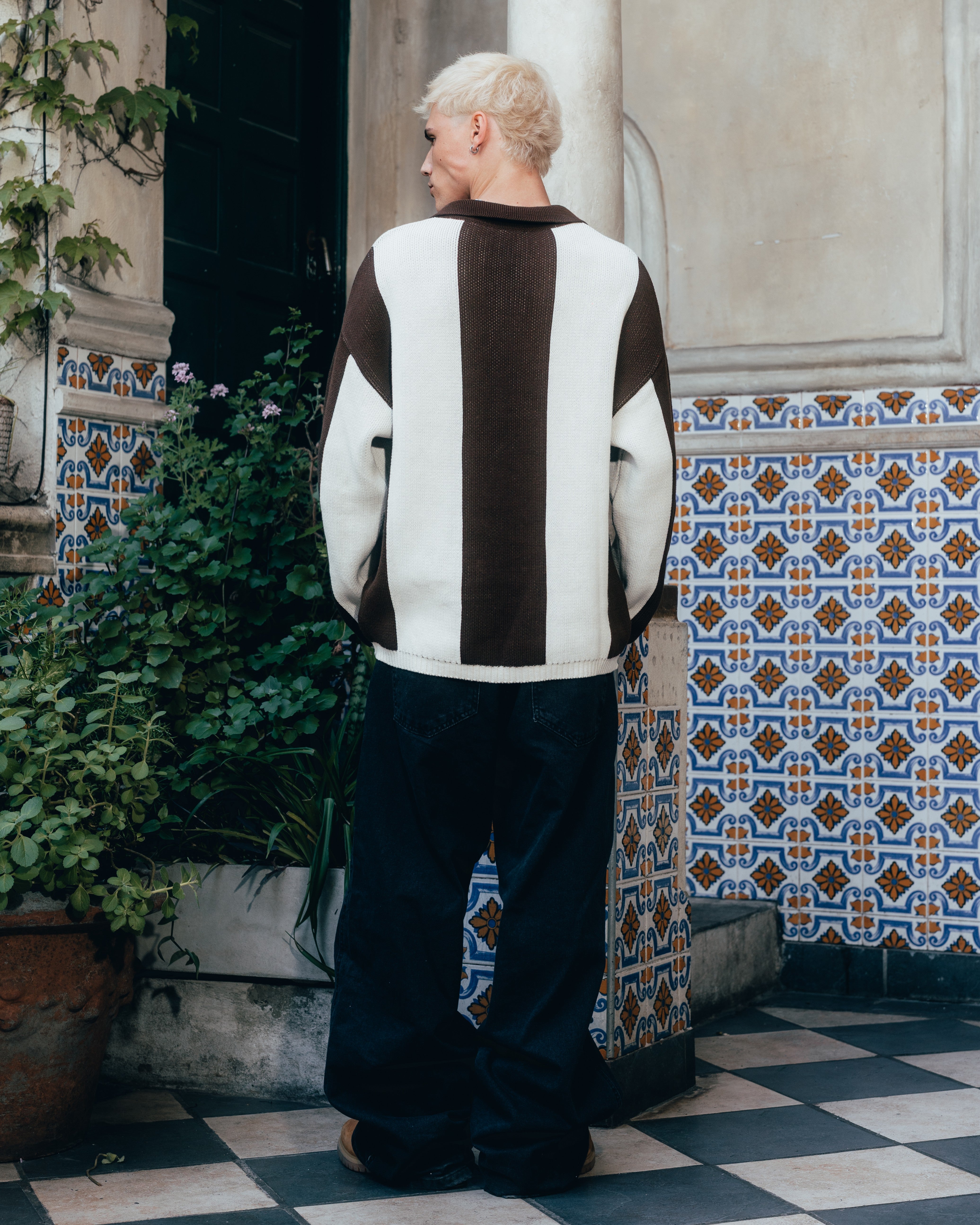 SWEATER POLO TEJIDO [ PRIMARI ] BROWN