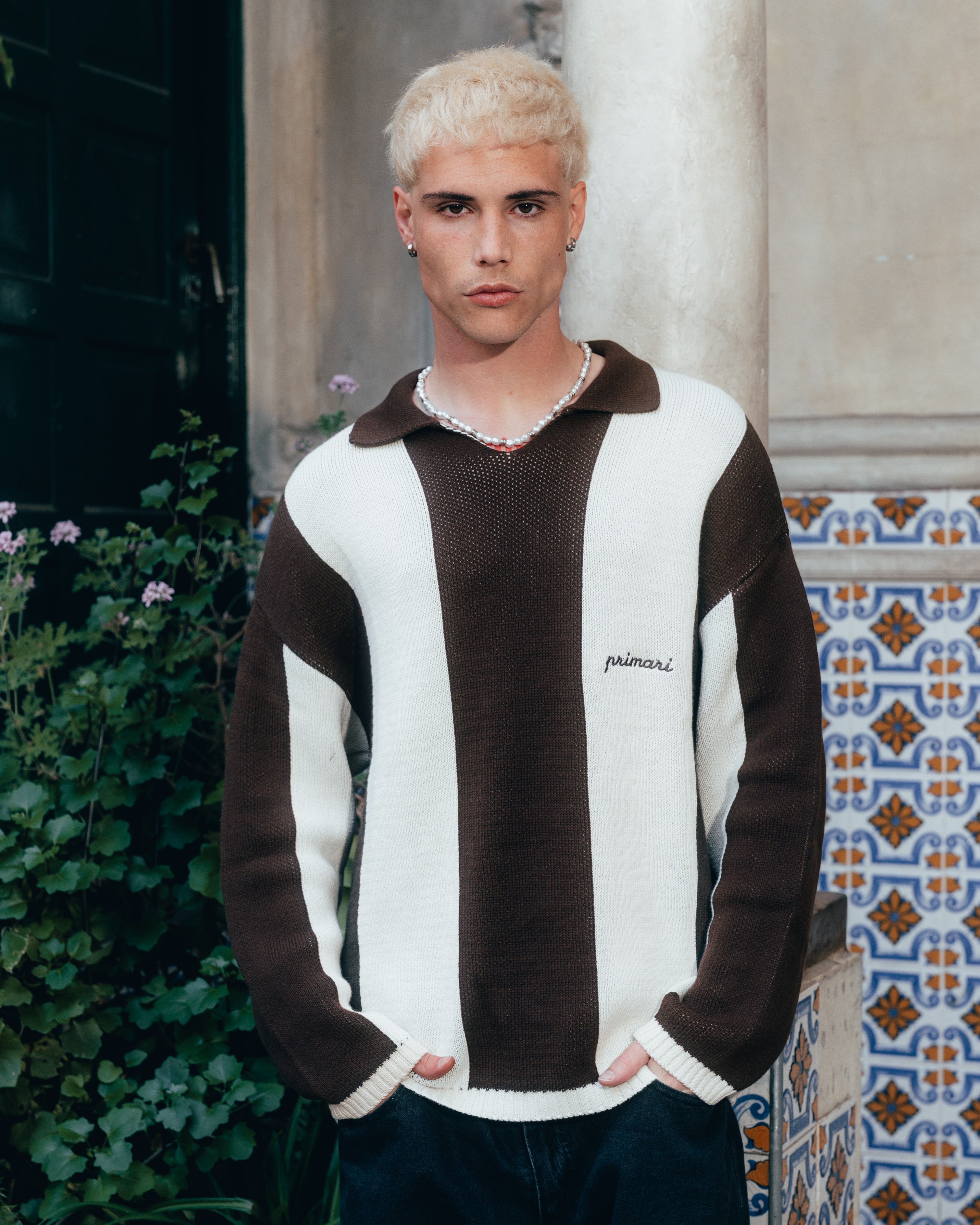 SWEATER POLO TEJIDO [ PRIMARI ] BROWN