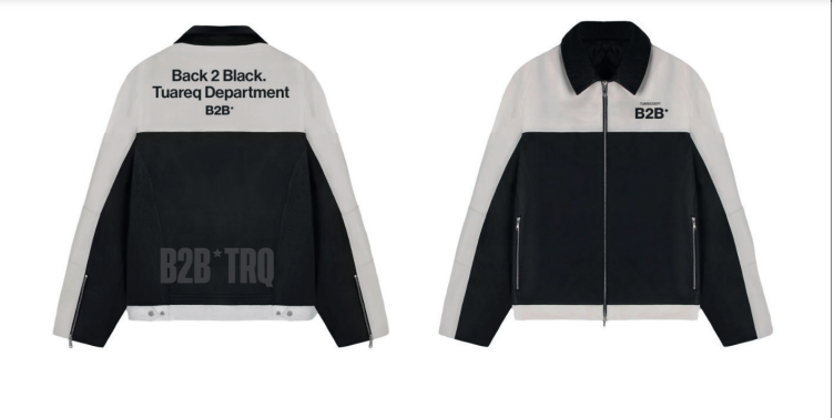 CAMPERA ECO-CUERO [ B2B ] BLACK & WHITE