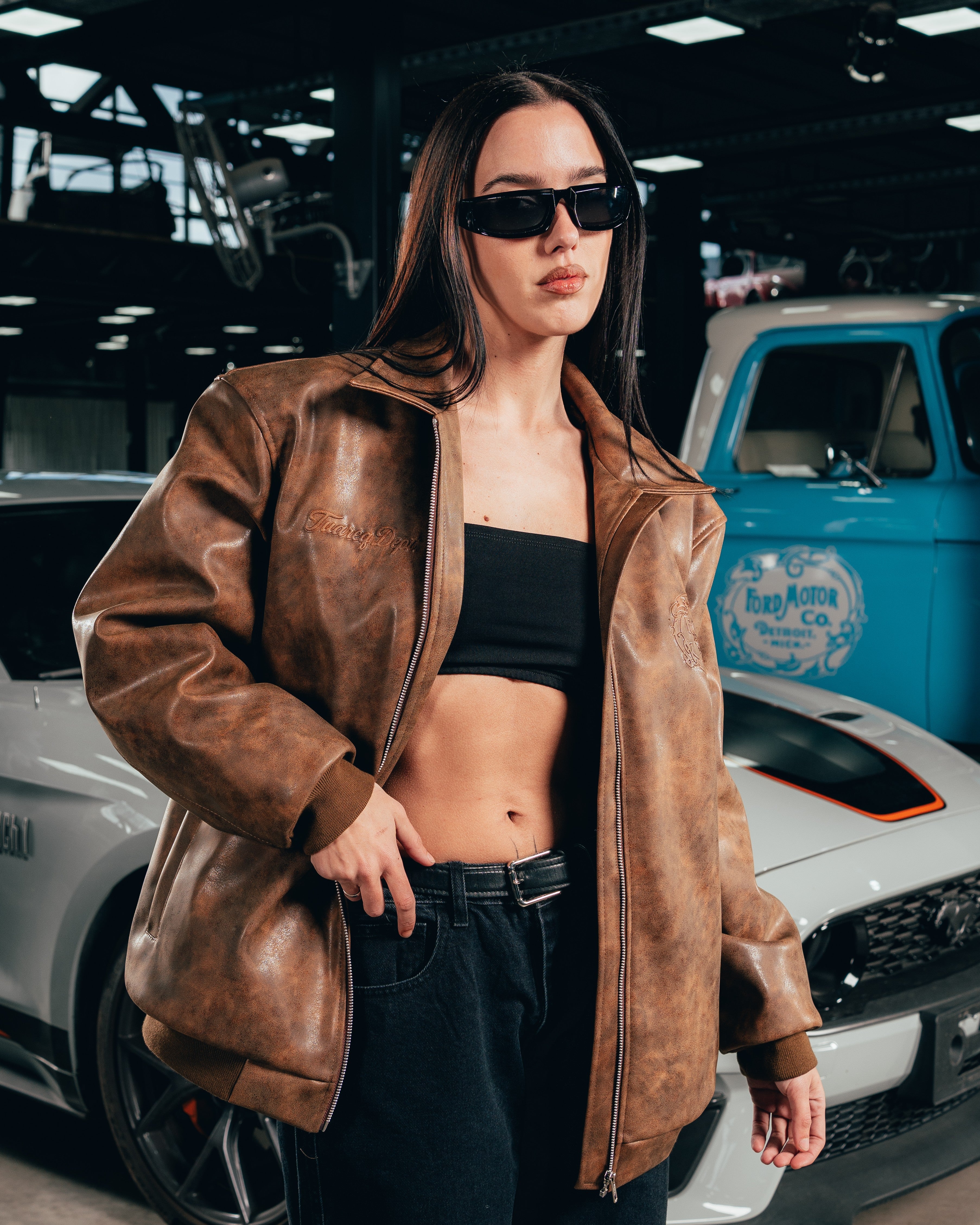 CAMPERA ECO-CUERO [ FORD ] RETRO