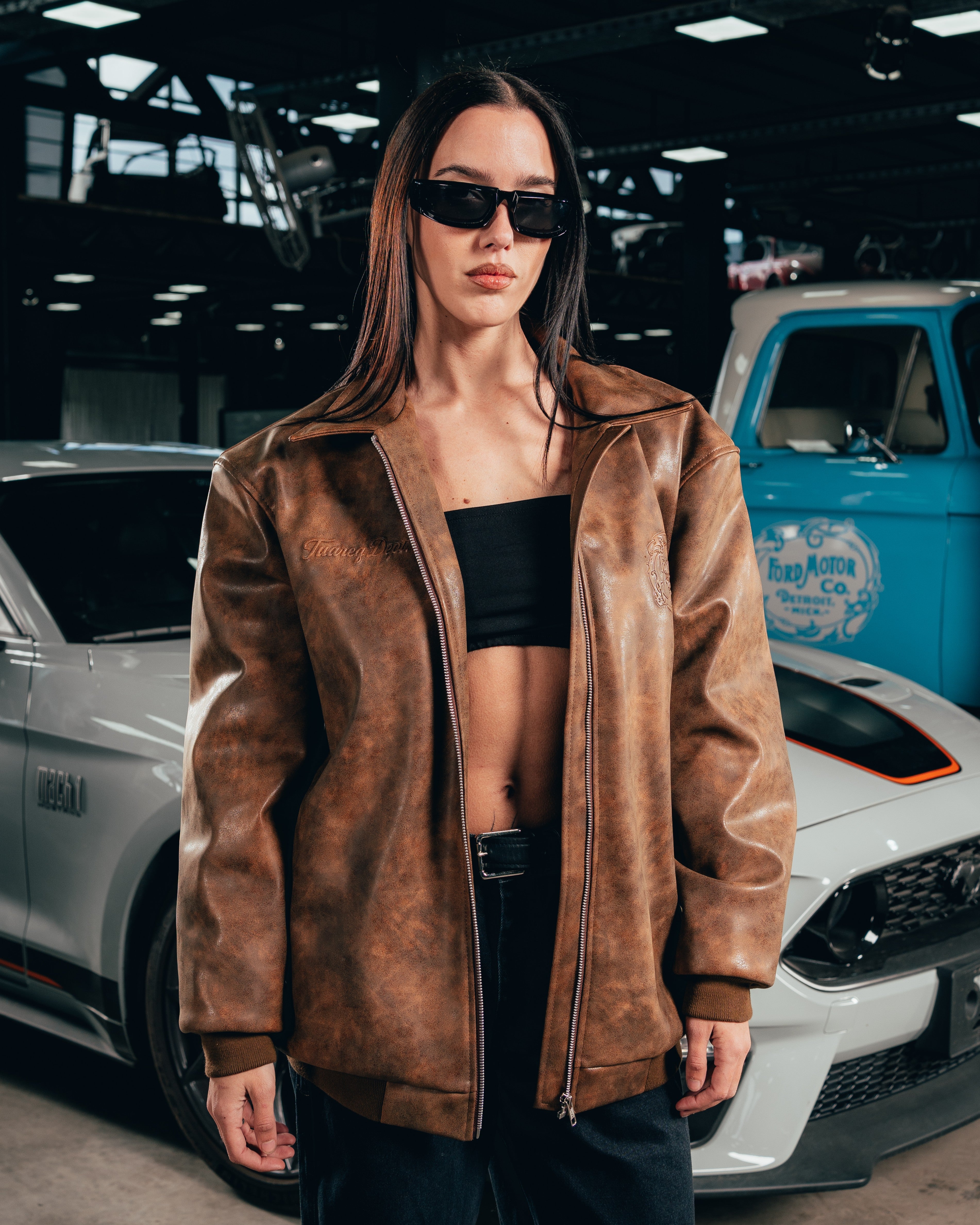CAMPERA ECO-CUERO [ FORD ] RETRO