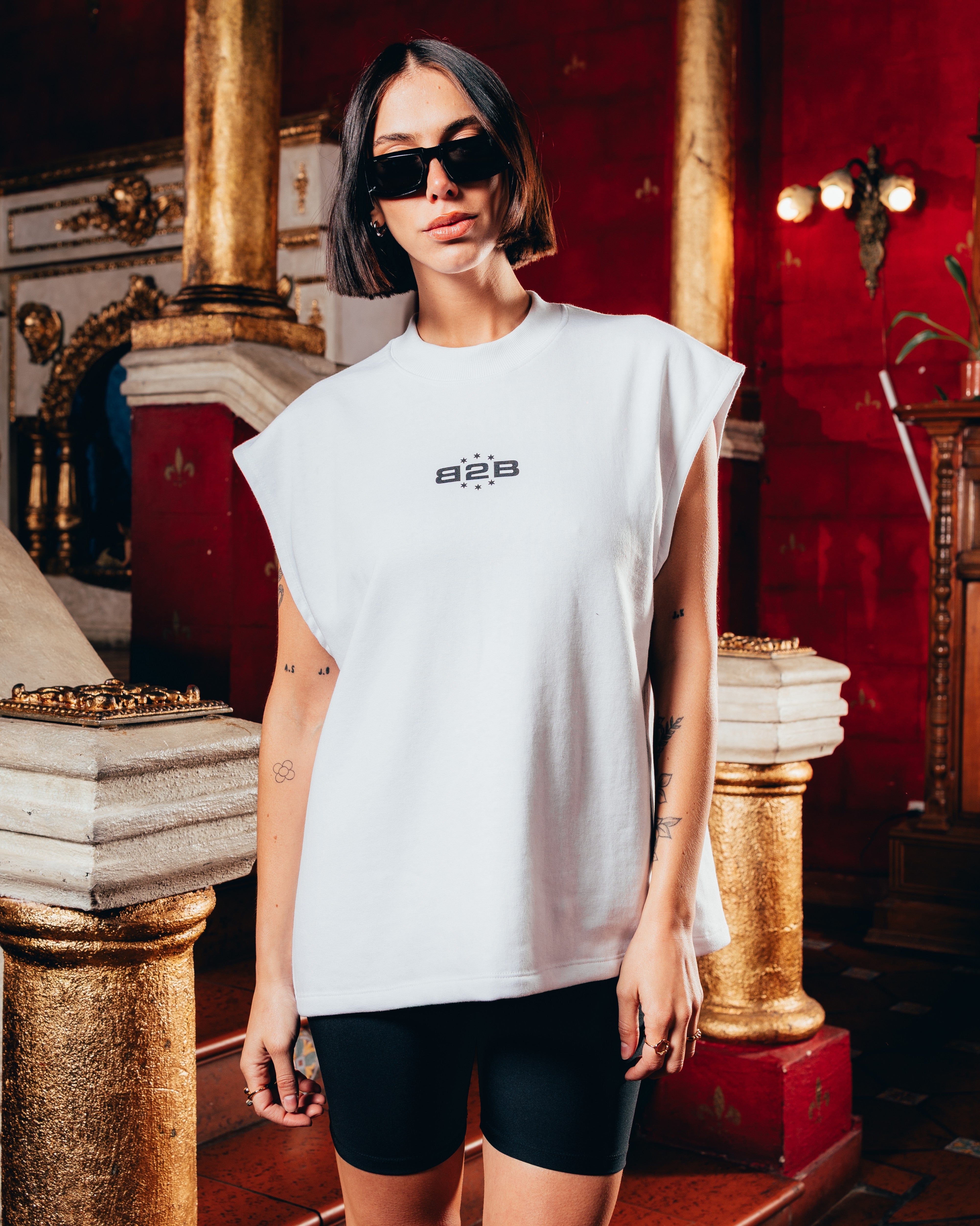 MUSCULOSA PESADA [ B2B ] WHITE