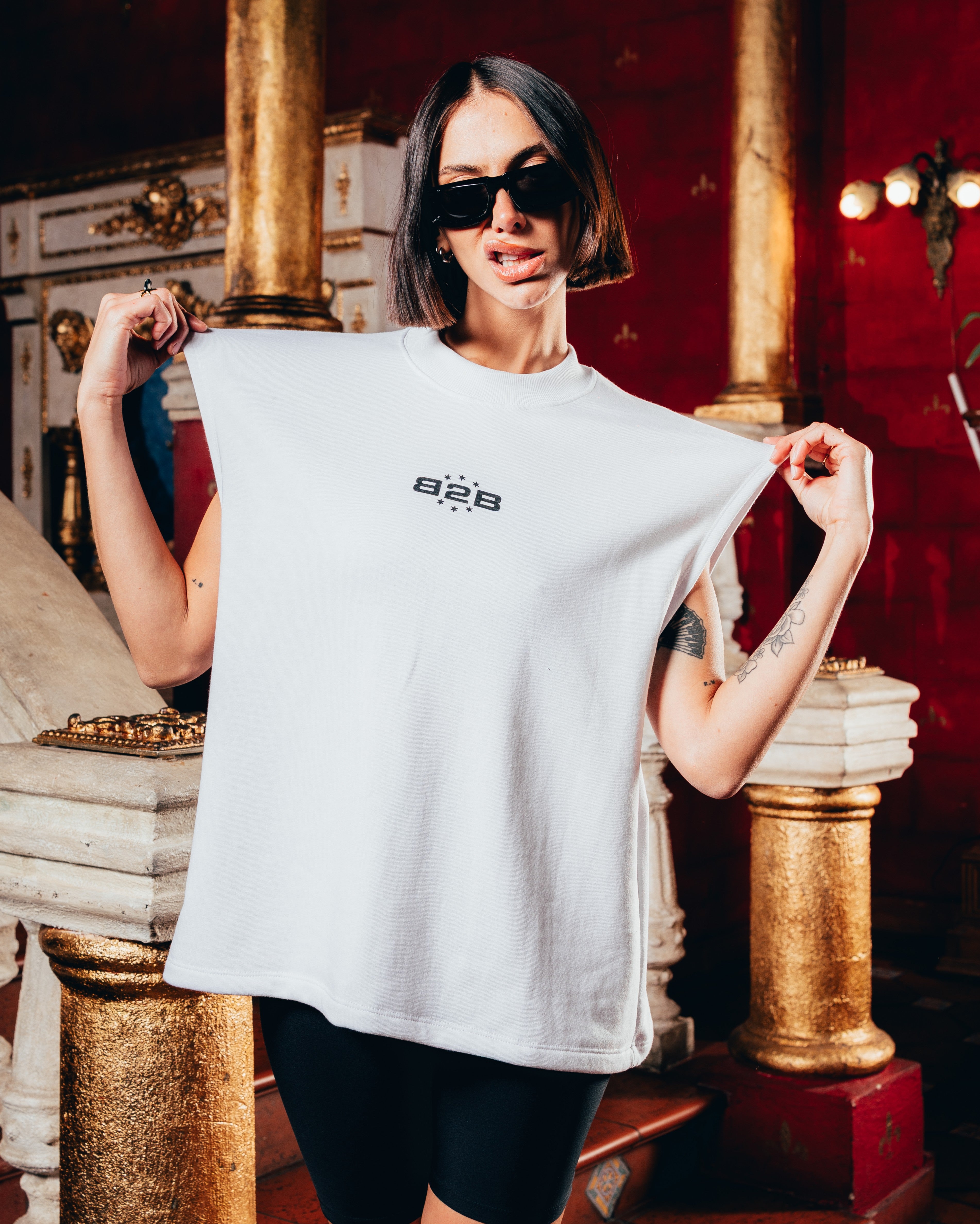 MUSCULOSA PESADA [ B2B ] WHITE
