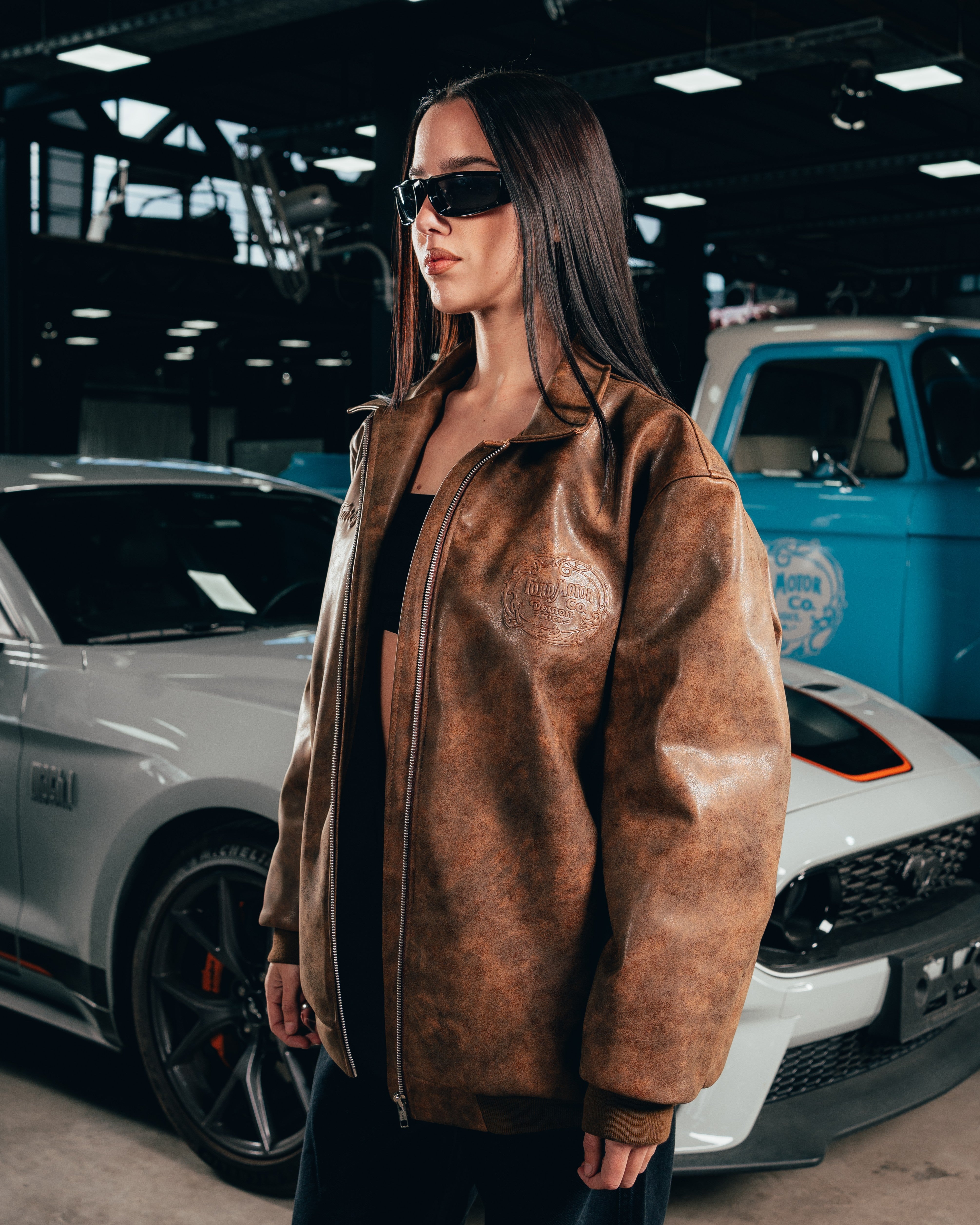 CAMPERA ECO-CUERO [ FORD ] RETRO