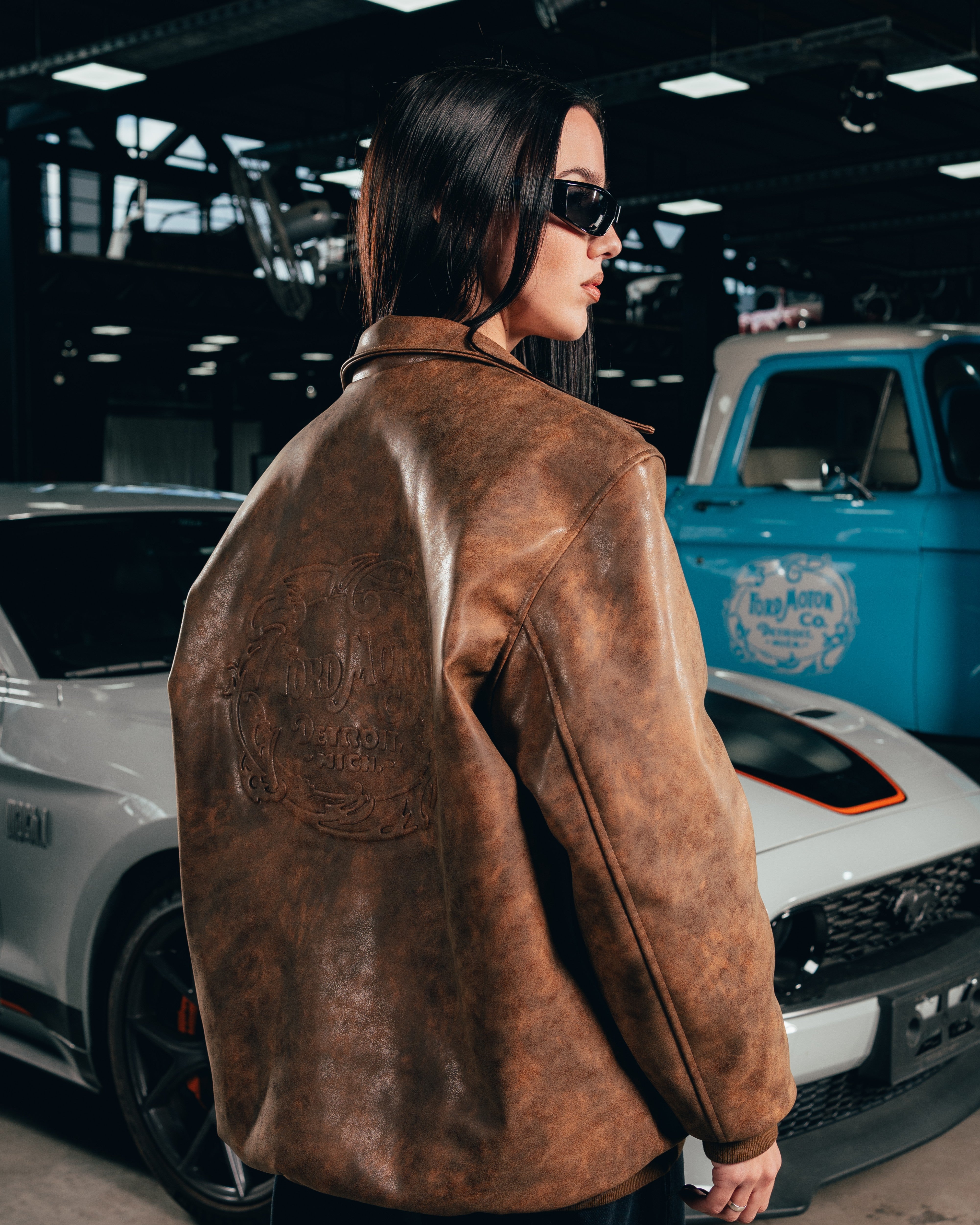 CAMPERA ECO-CUERO [ FORD ] RETRO