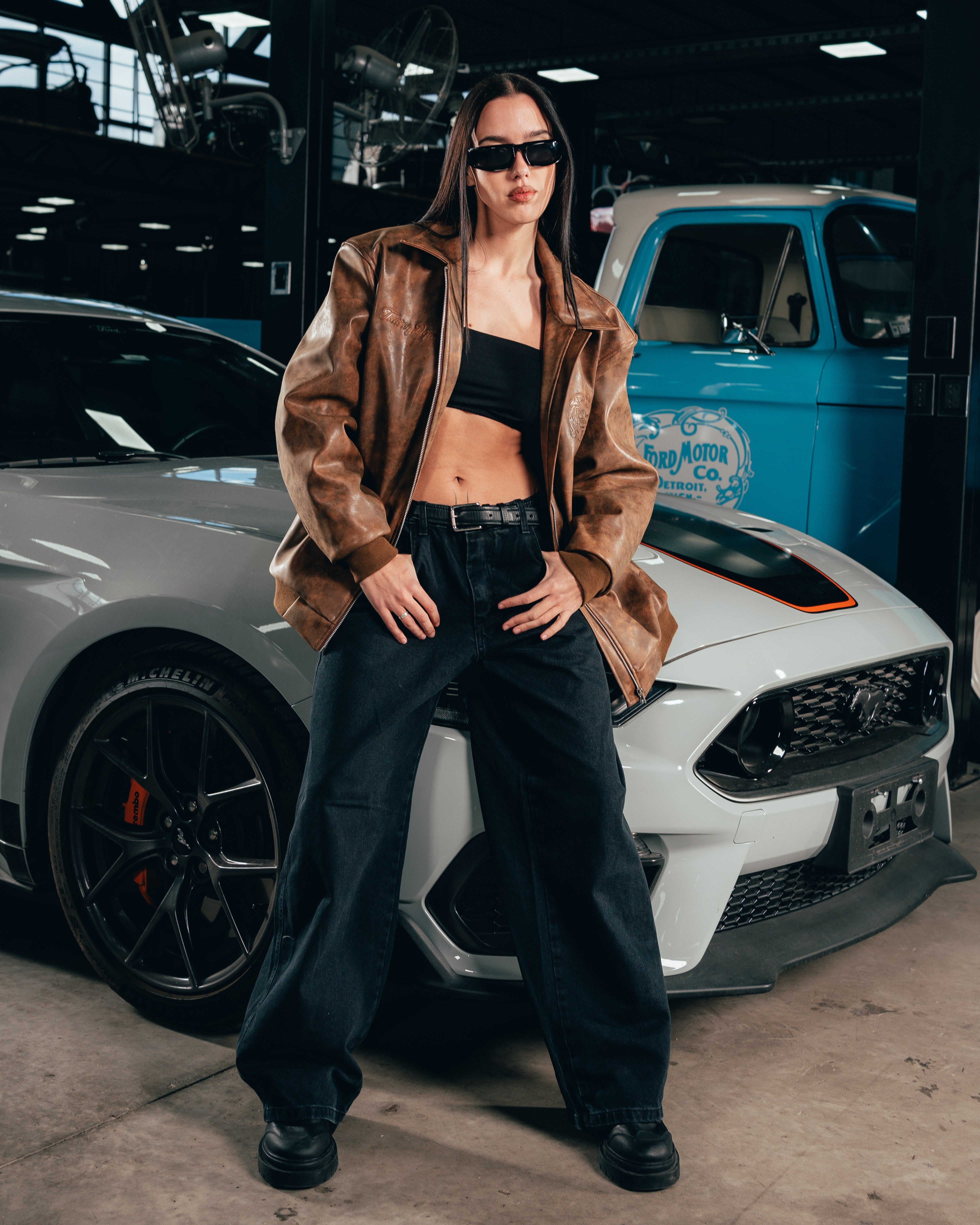 CAMPERA ECO-CUERO [ FORD ] RETRO