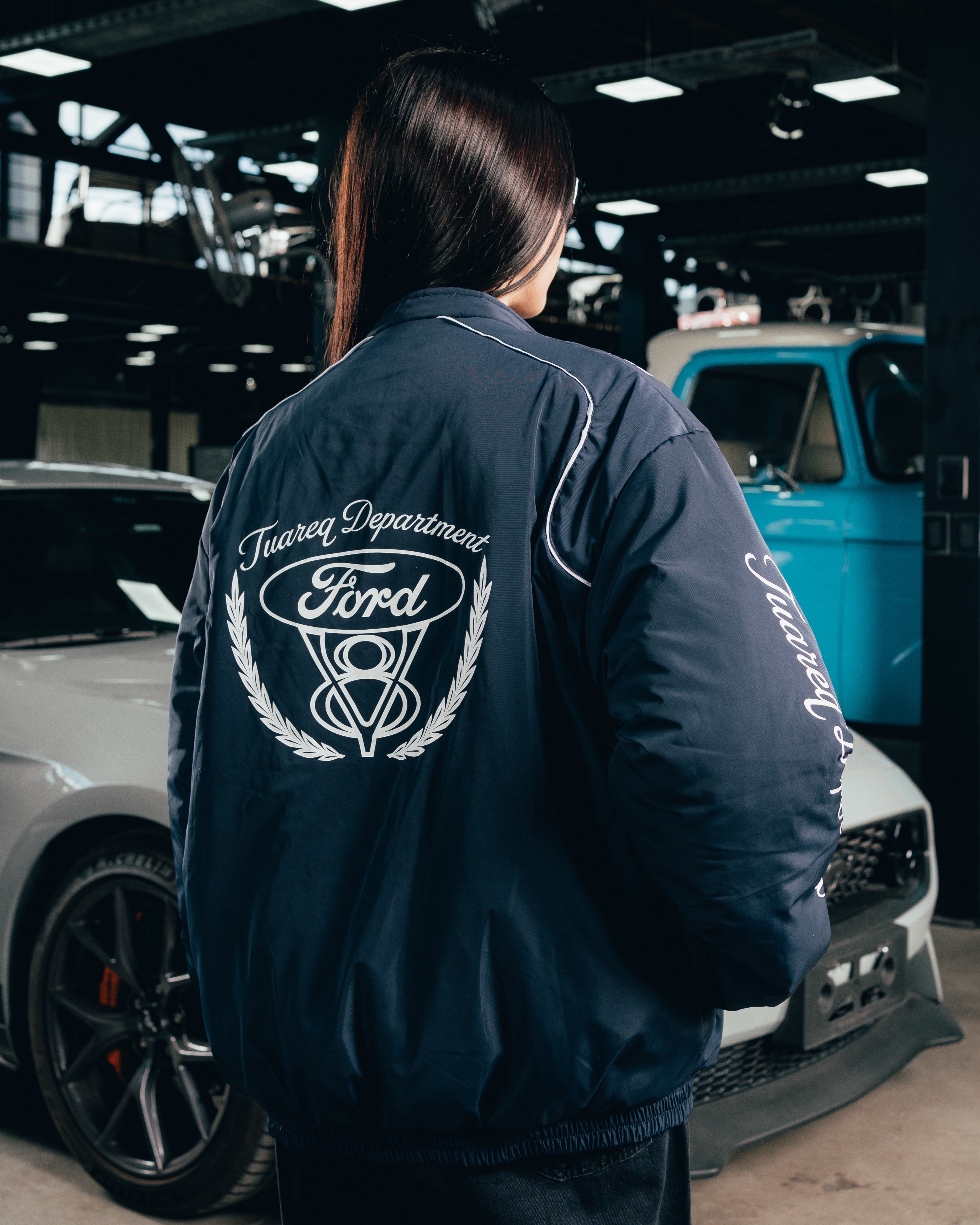 CAMPERA PUFFER [ FORD ] NASCAR BLUE