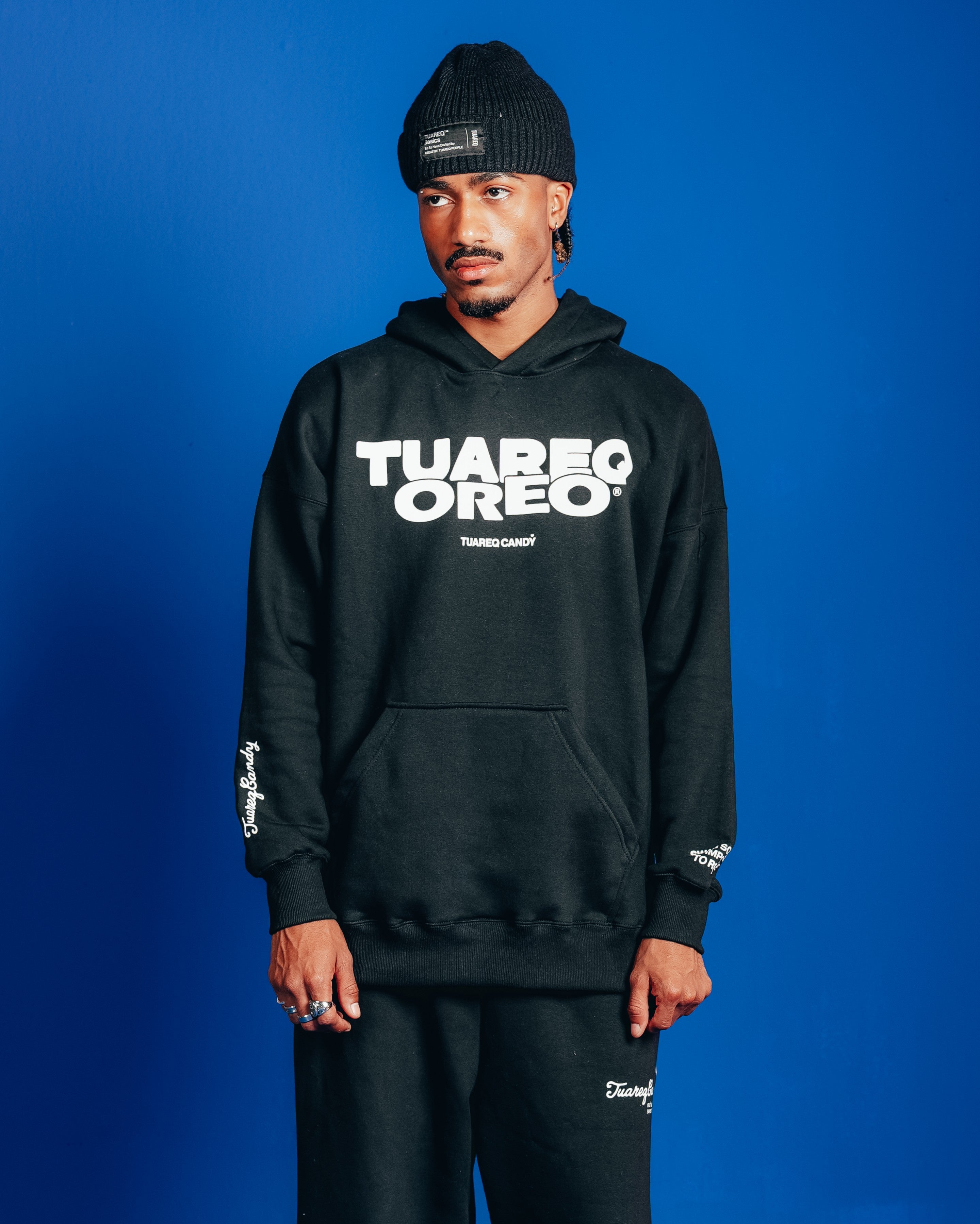 HOODIE PESADO CANDY [ OREO ] SIMPLE BLACK