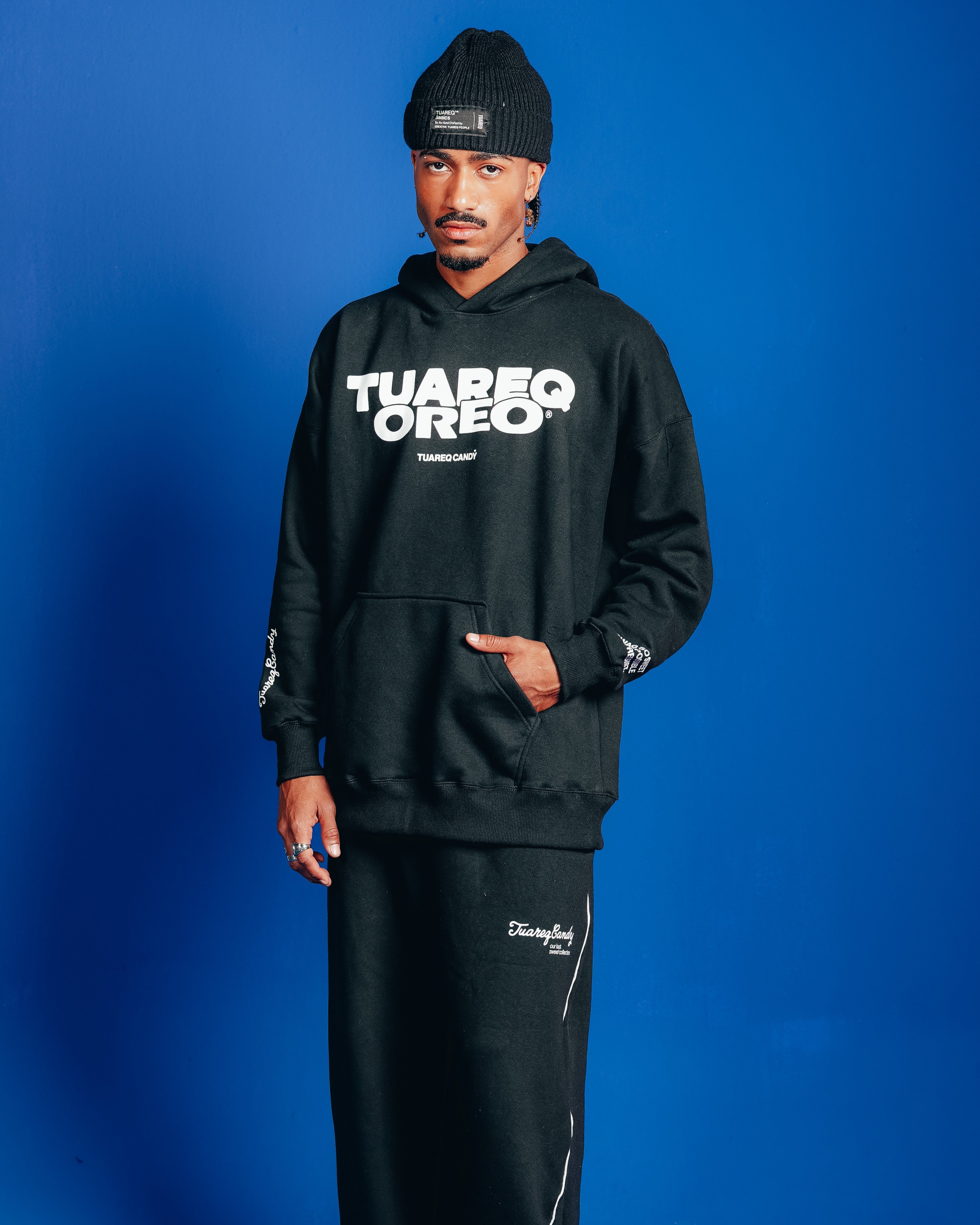 HOODIE PESADO CANDY [ OREO ] SIMPLE BLACK
