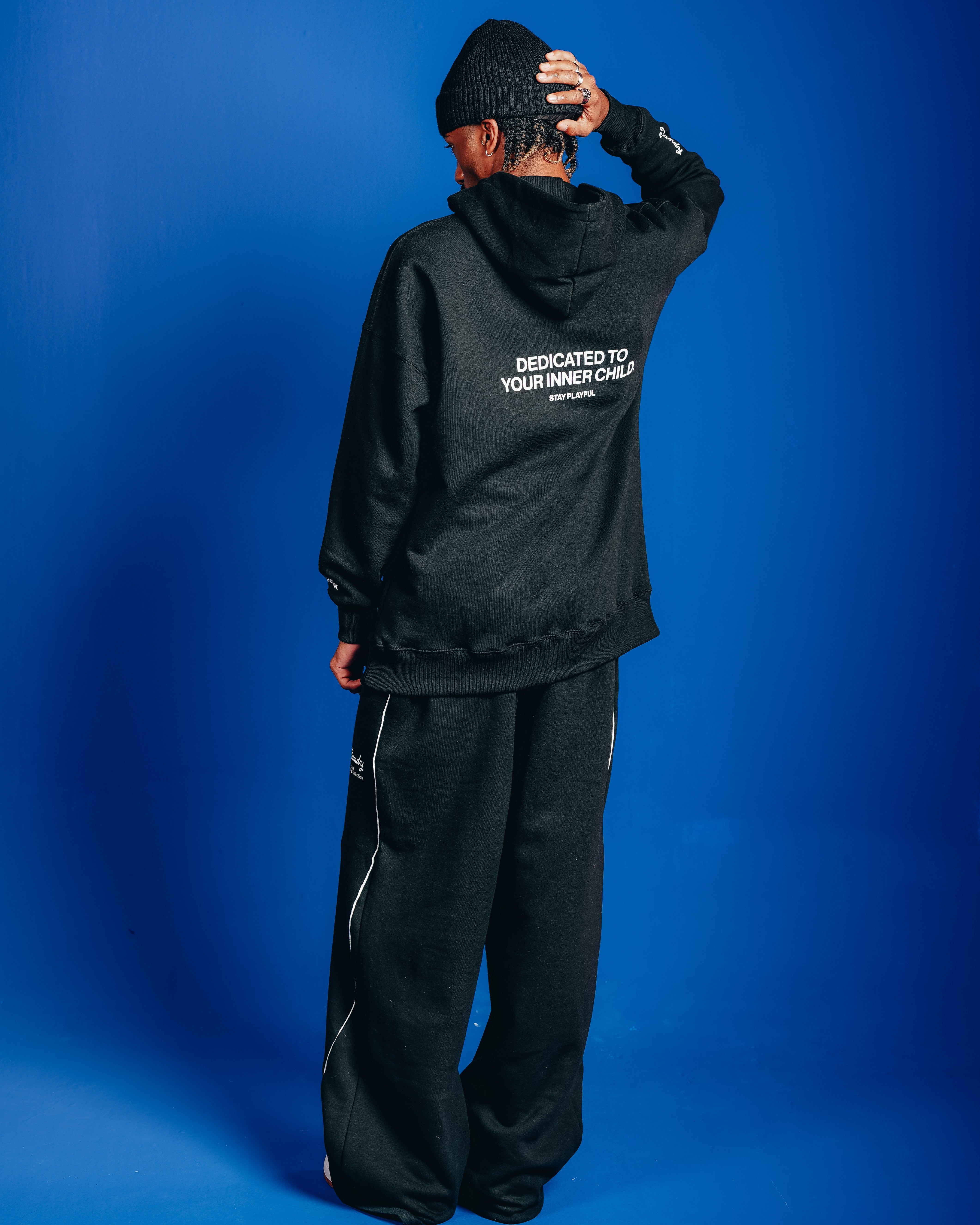 HOODIE PESADO CANDY [ OREO ] SIMPLE BLACK
