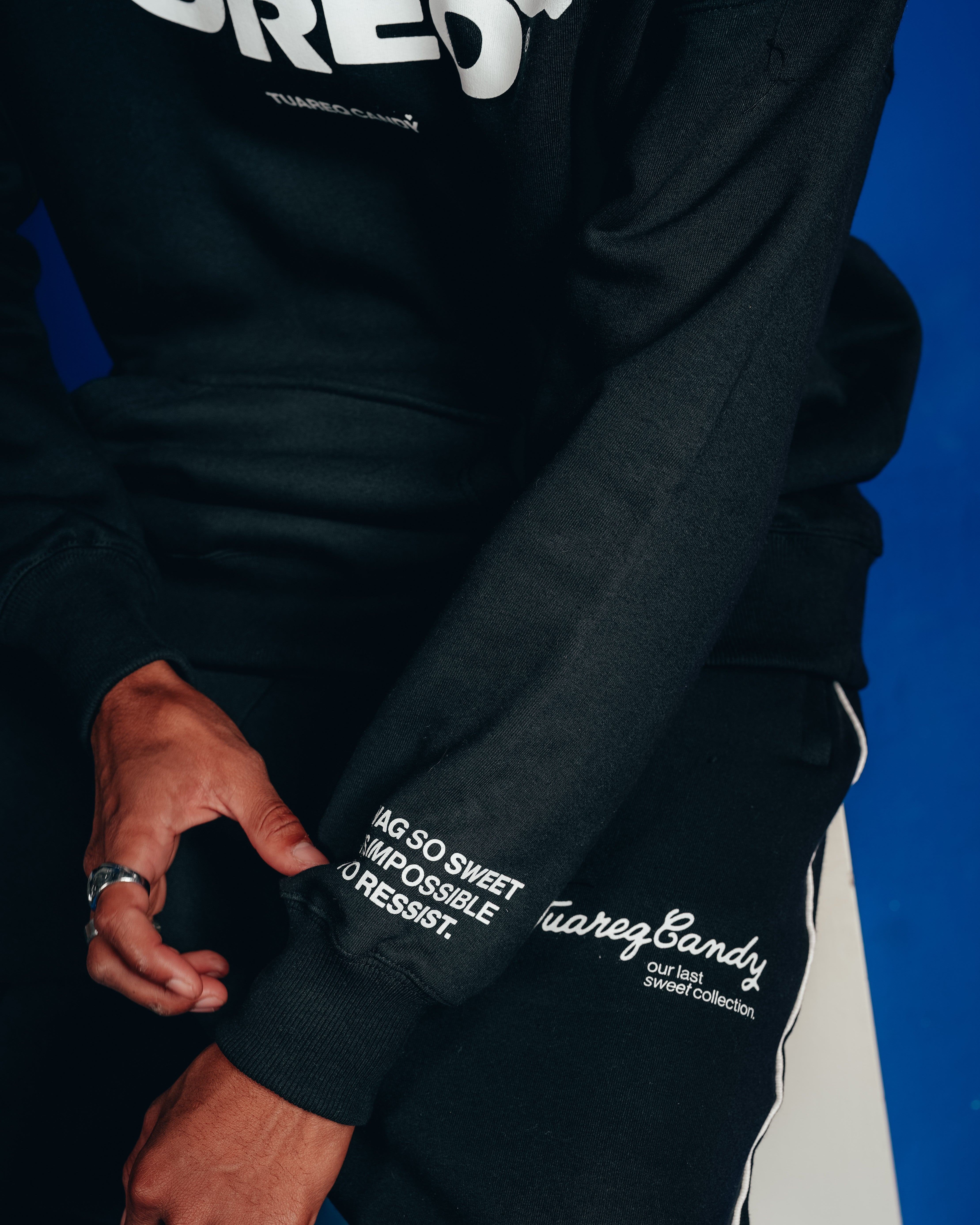 HOODIE PESADO CANDY [ OREO ] SIMPLE BLACK