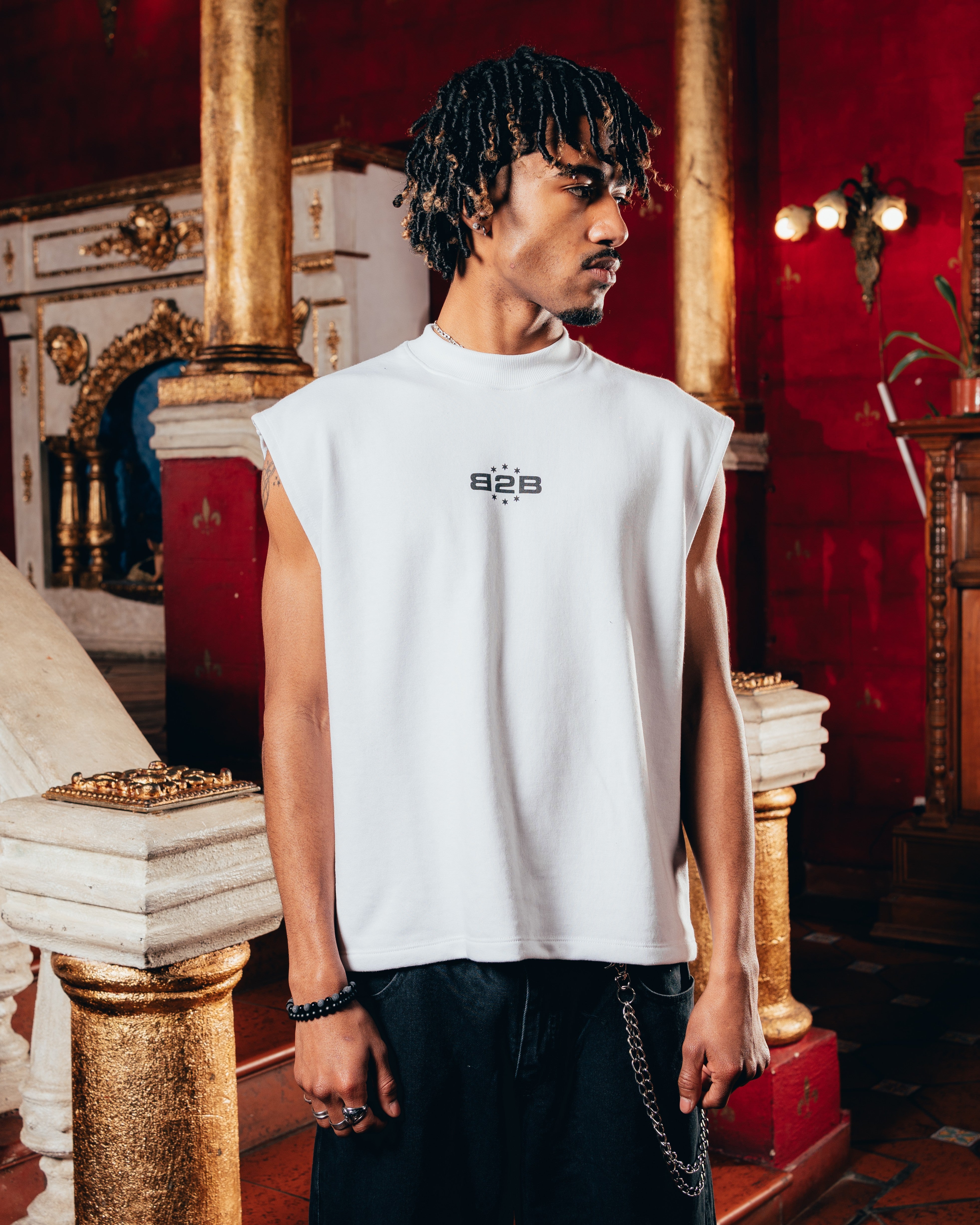 MUSCULOSA PESADA [ B2B ] WHITE