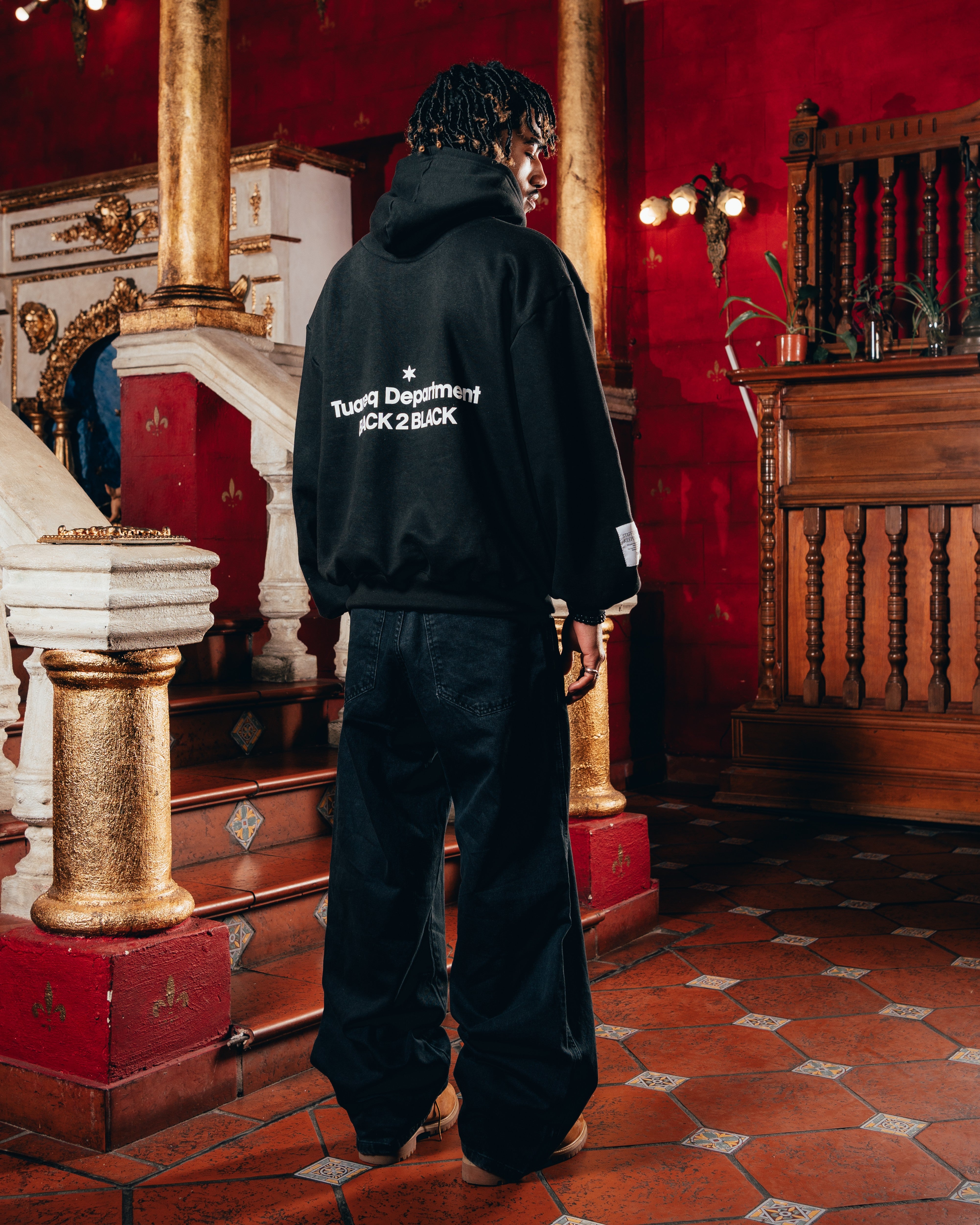 HOODIE OVERSIZED PESADO [ B2B ] BLACK