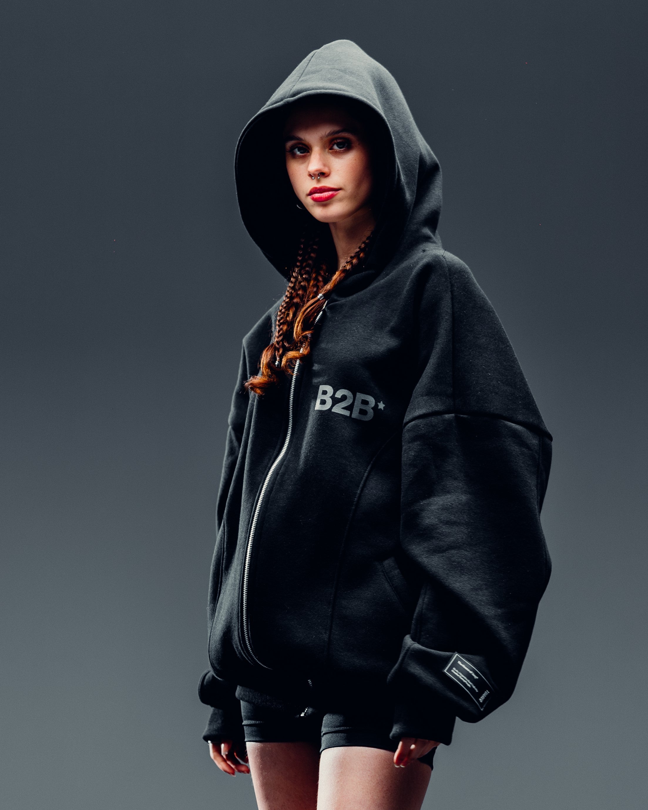 CAMPERA SIMPLE CIERRE [ B2B ] 2BLE BLACK