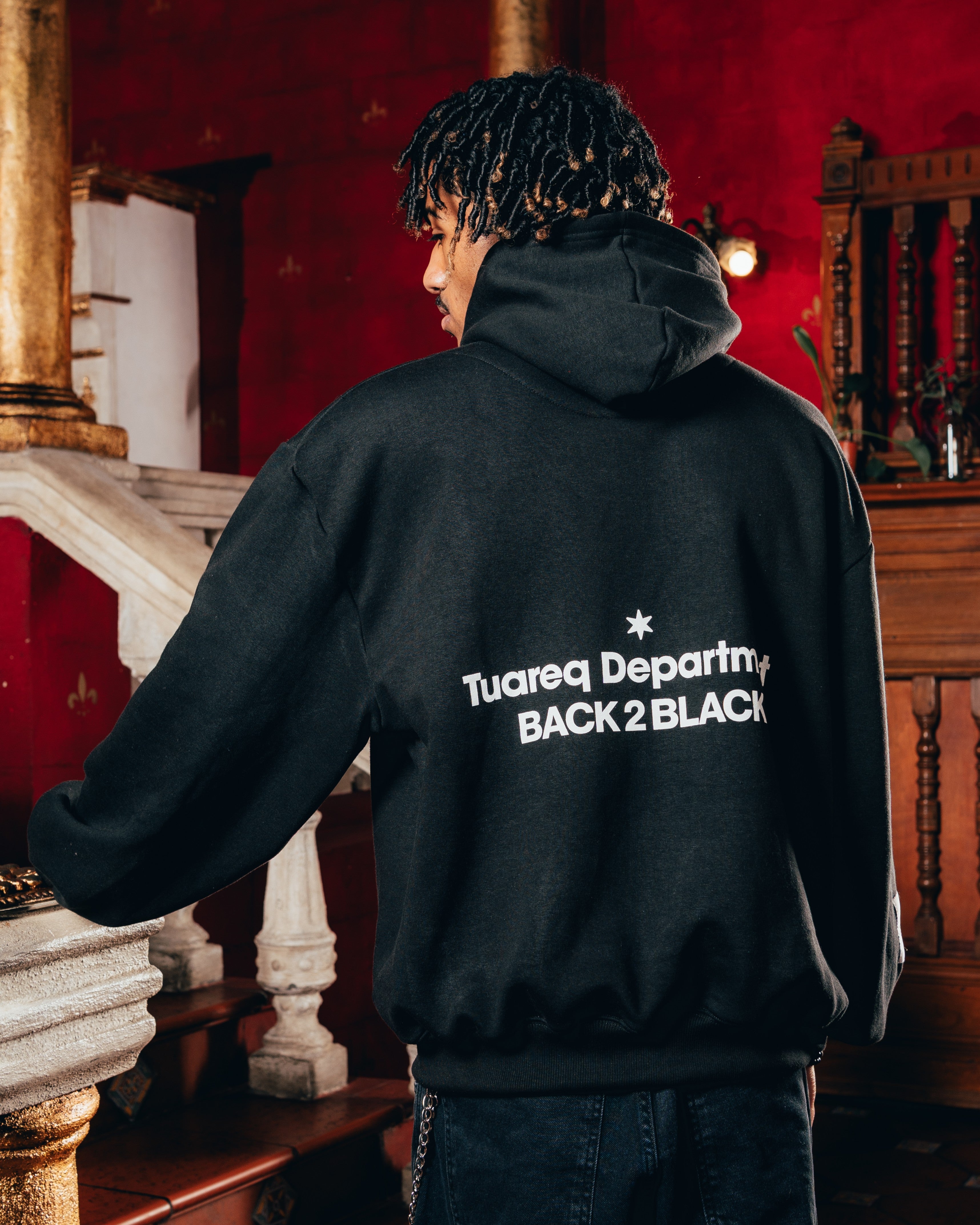 HOODIE OVERSIZED PESADO [ B2B ] BLACK