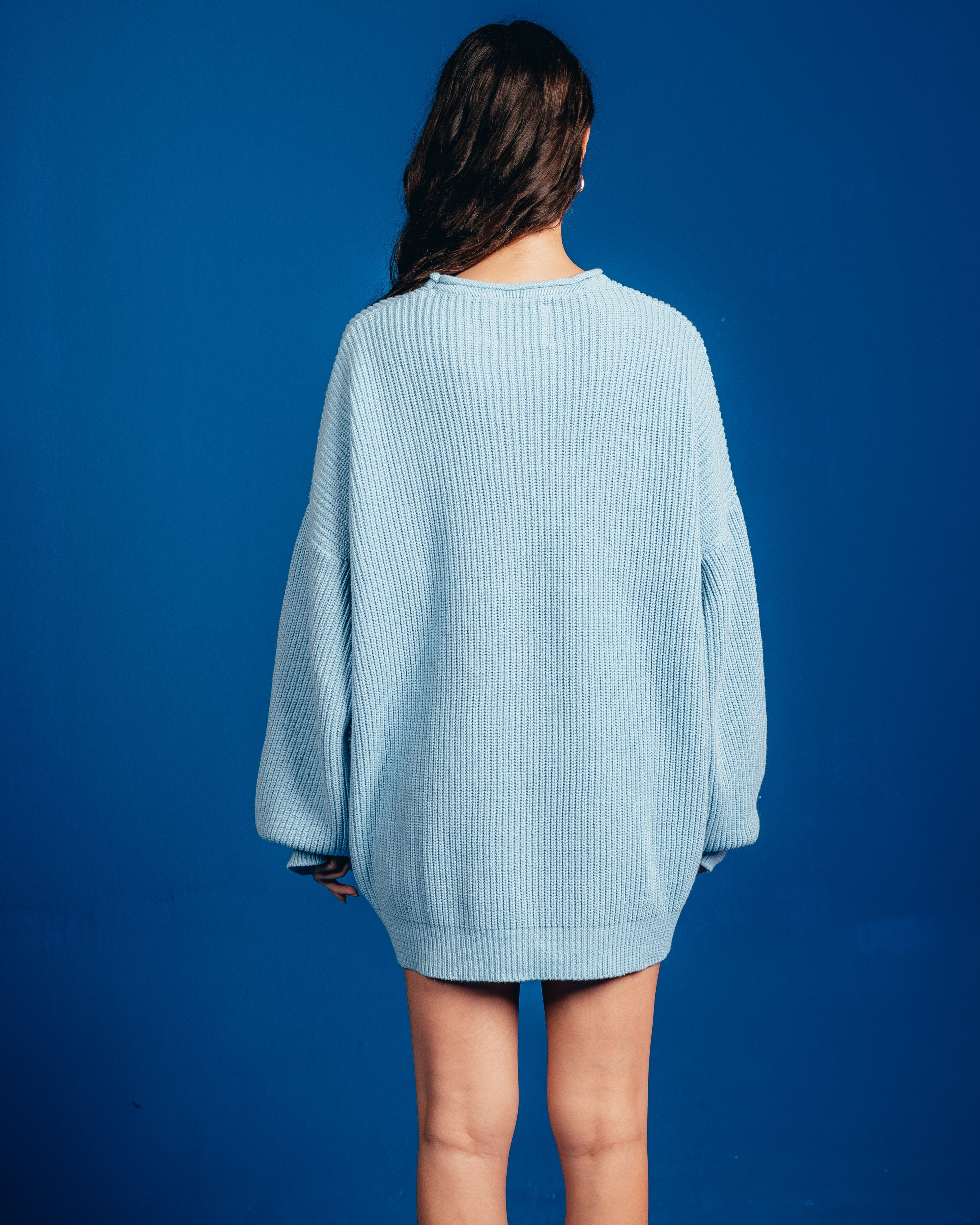SWEATER TEJIDO PESADO [ CANDY ] SKY BLUE