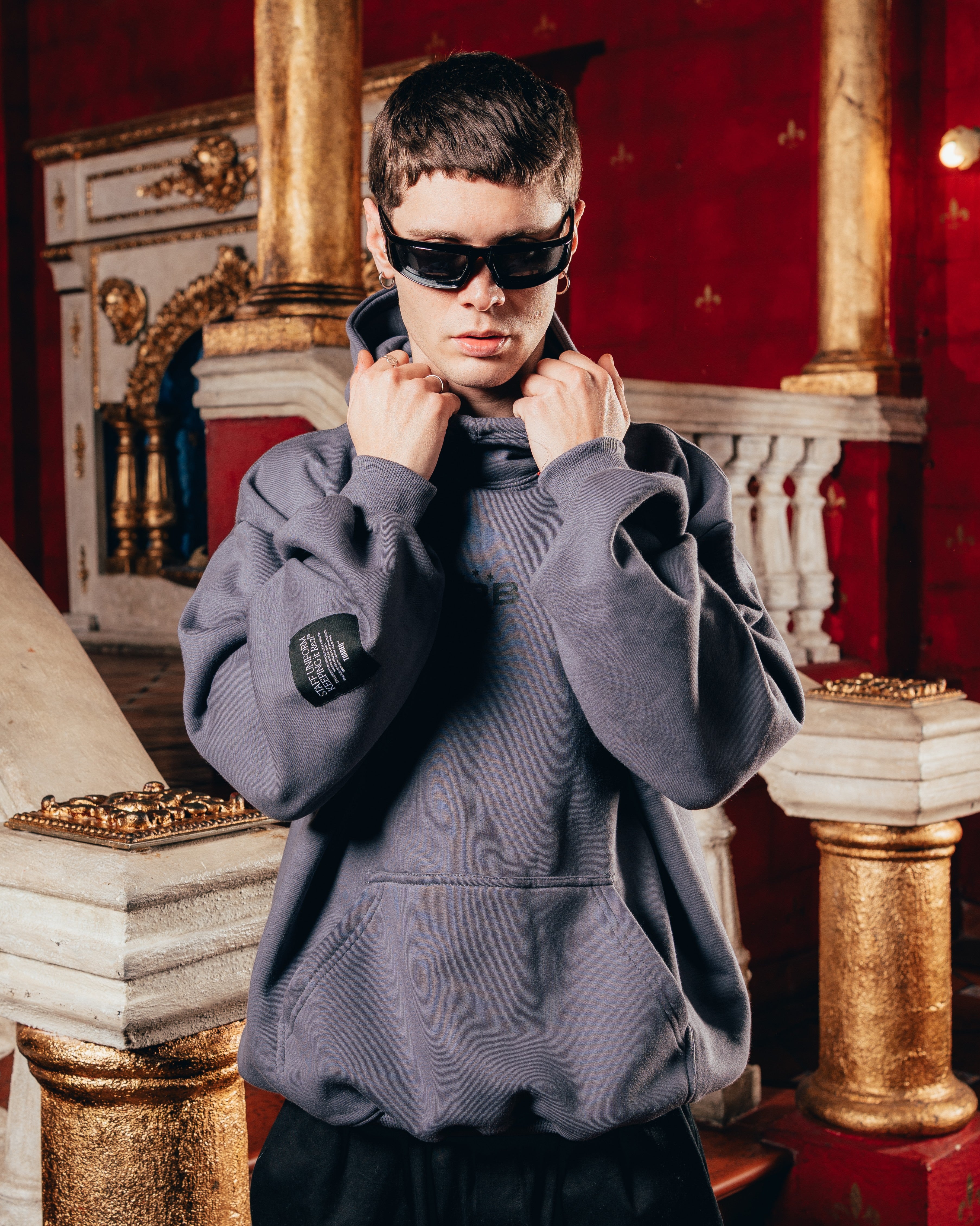 HOODIE OVERSIZED PESADO [ B2B ] GREY