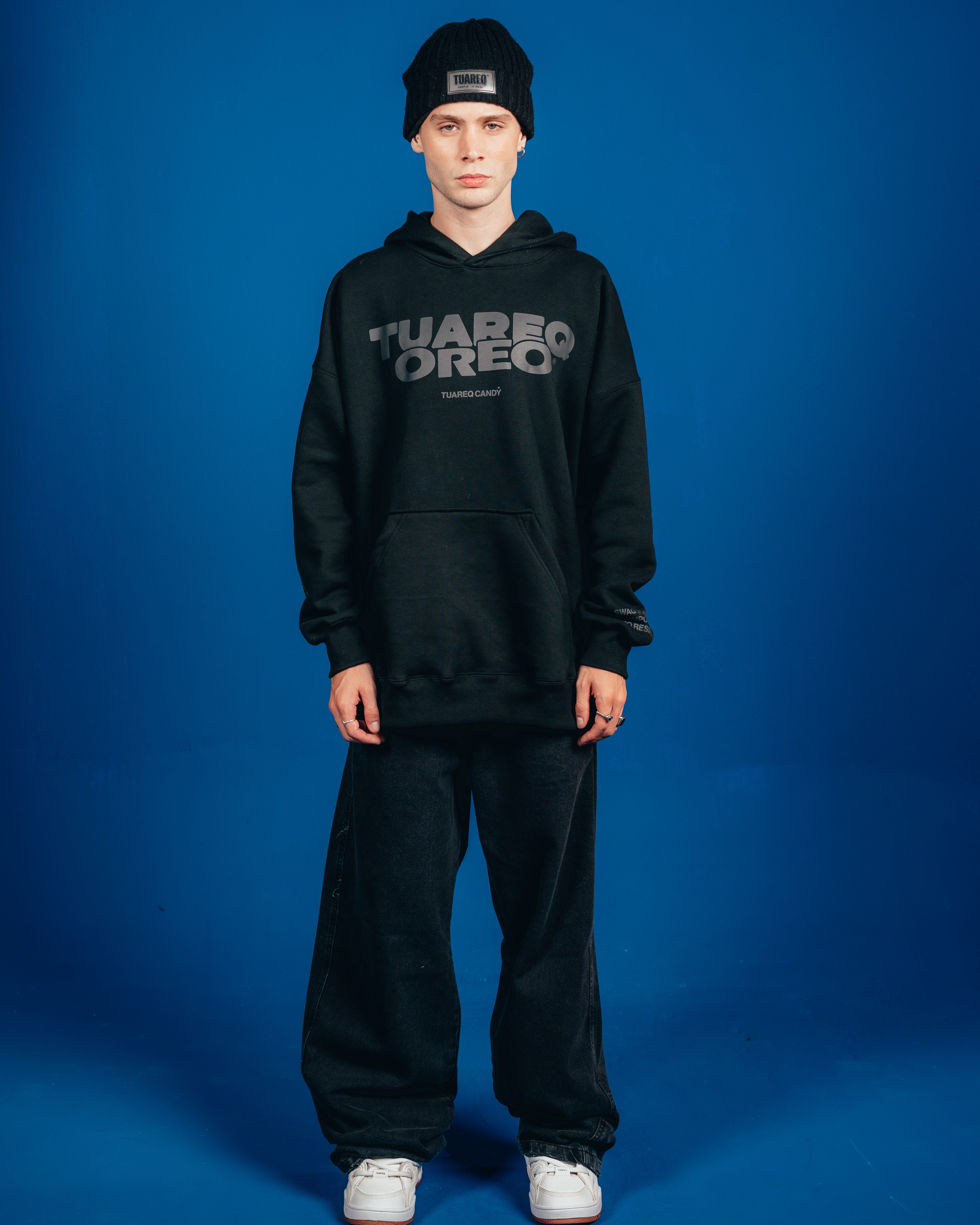HOODIE PESADO CANDY [ OREO ] 2BLE BLACK
