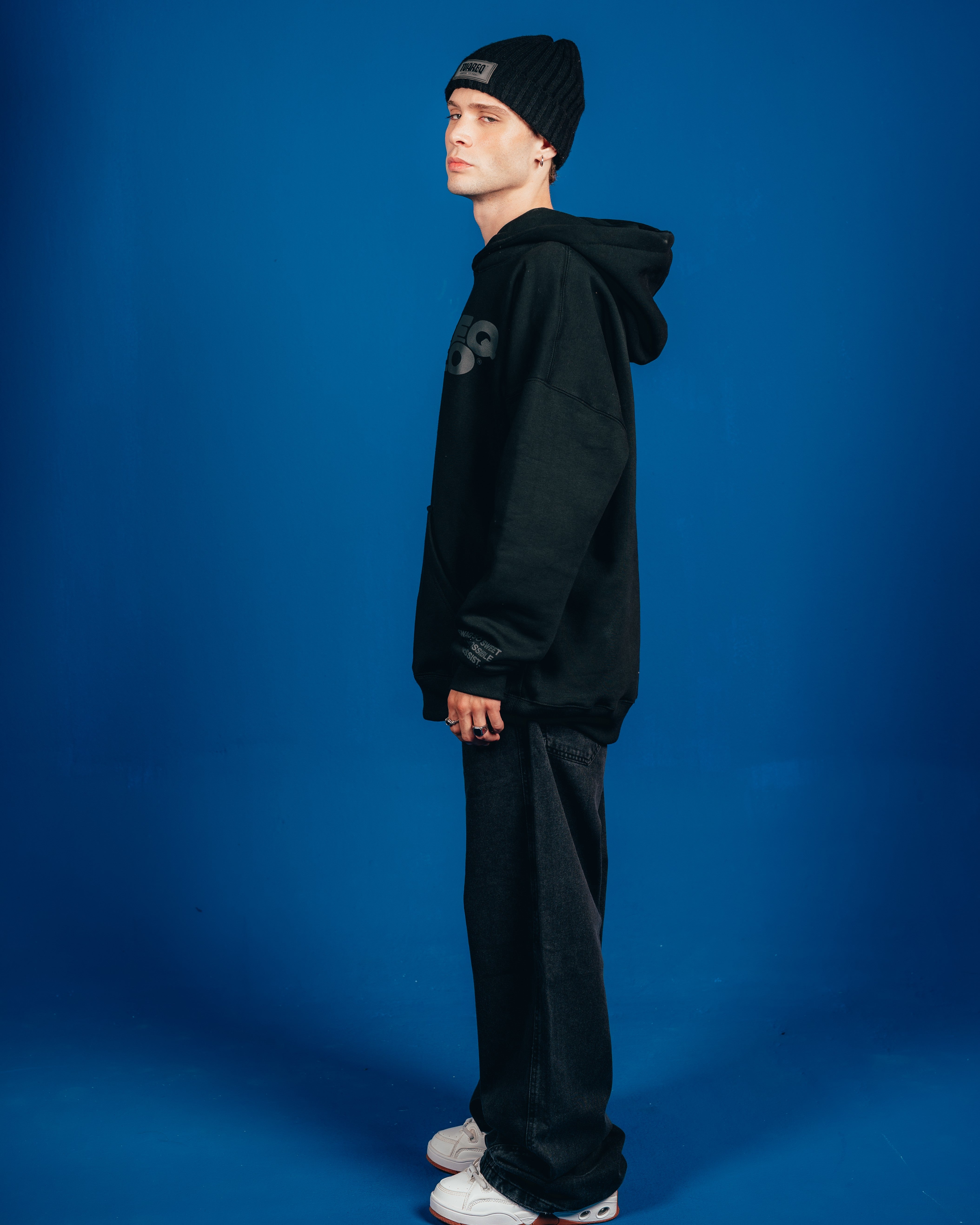 HOODIE PESADO CANDY [ OREO ] 2BLE BLACK