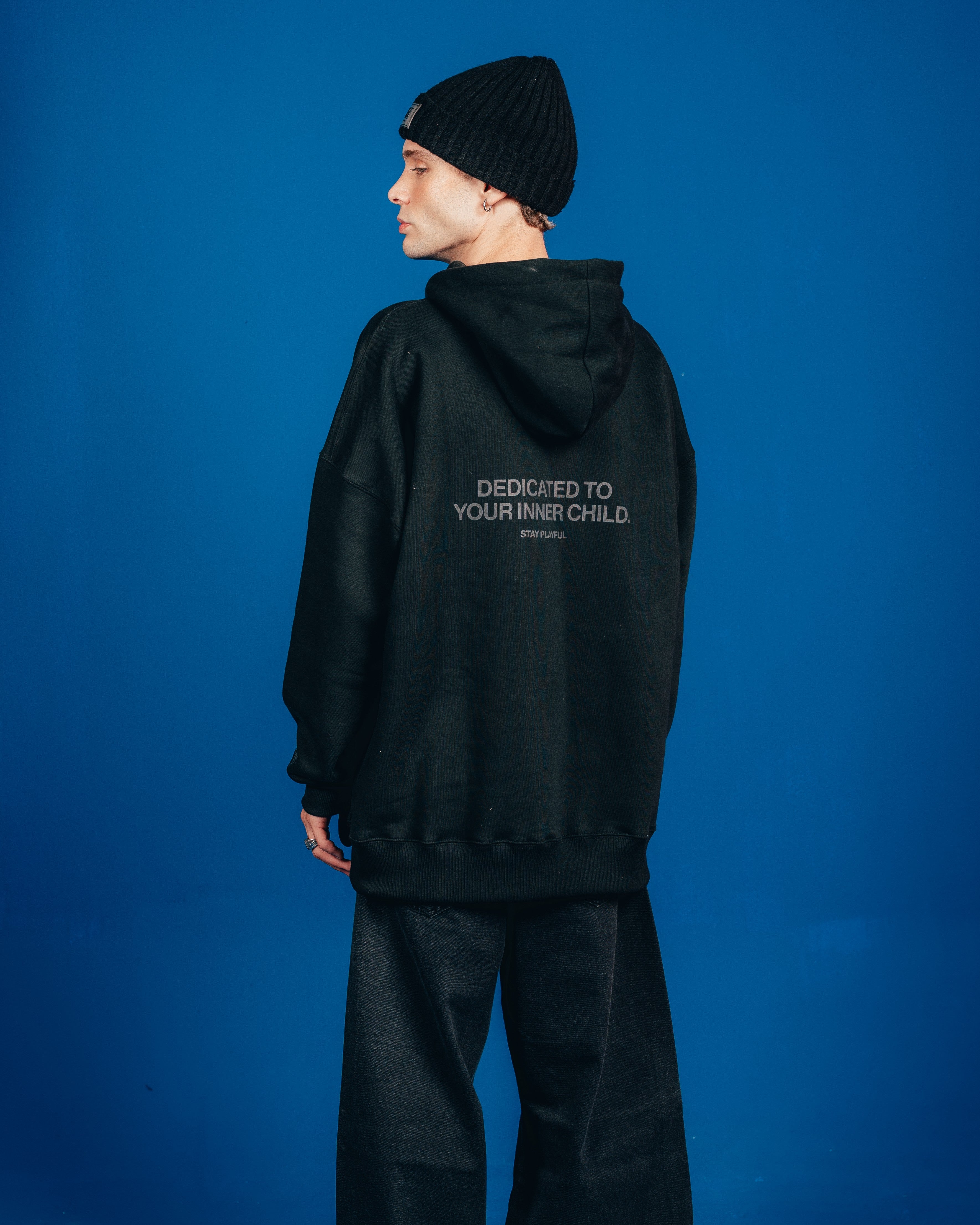 HOODIE PESADO CANDY [ OREO ] 2BLE BLACK